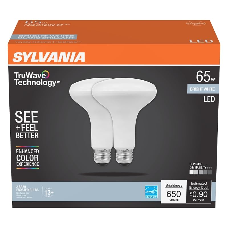 SYLVANIA LED Bulb BR30 Bright White 65W Model 41154