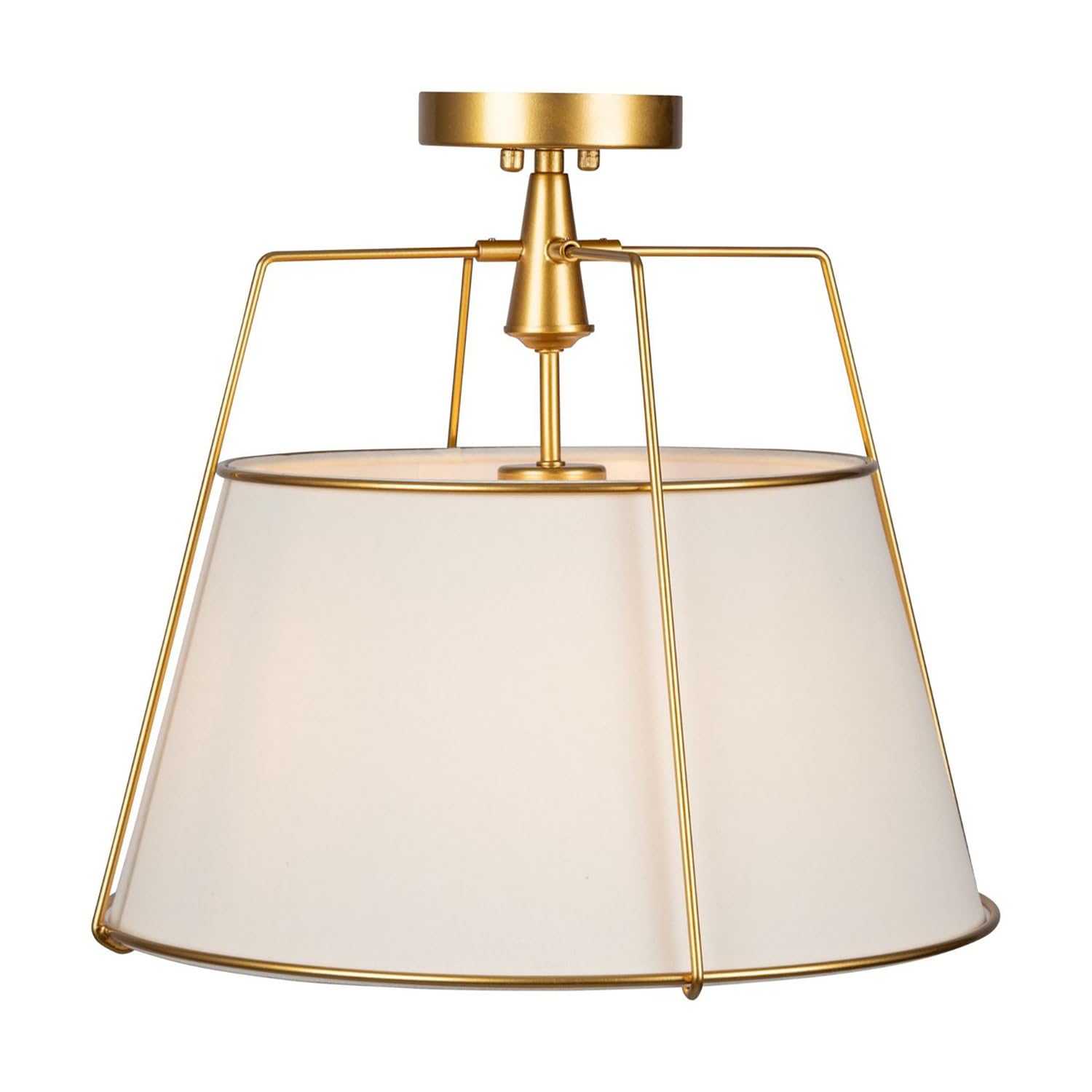 Artcraft Sc13362Br Pullman Semi-Flush Mount, 3-Light 120 Watts, Brass