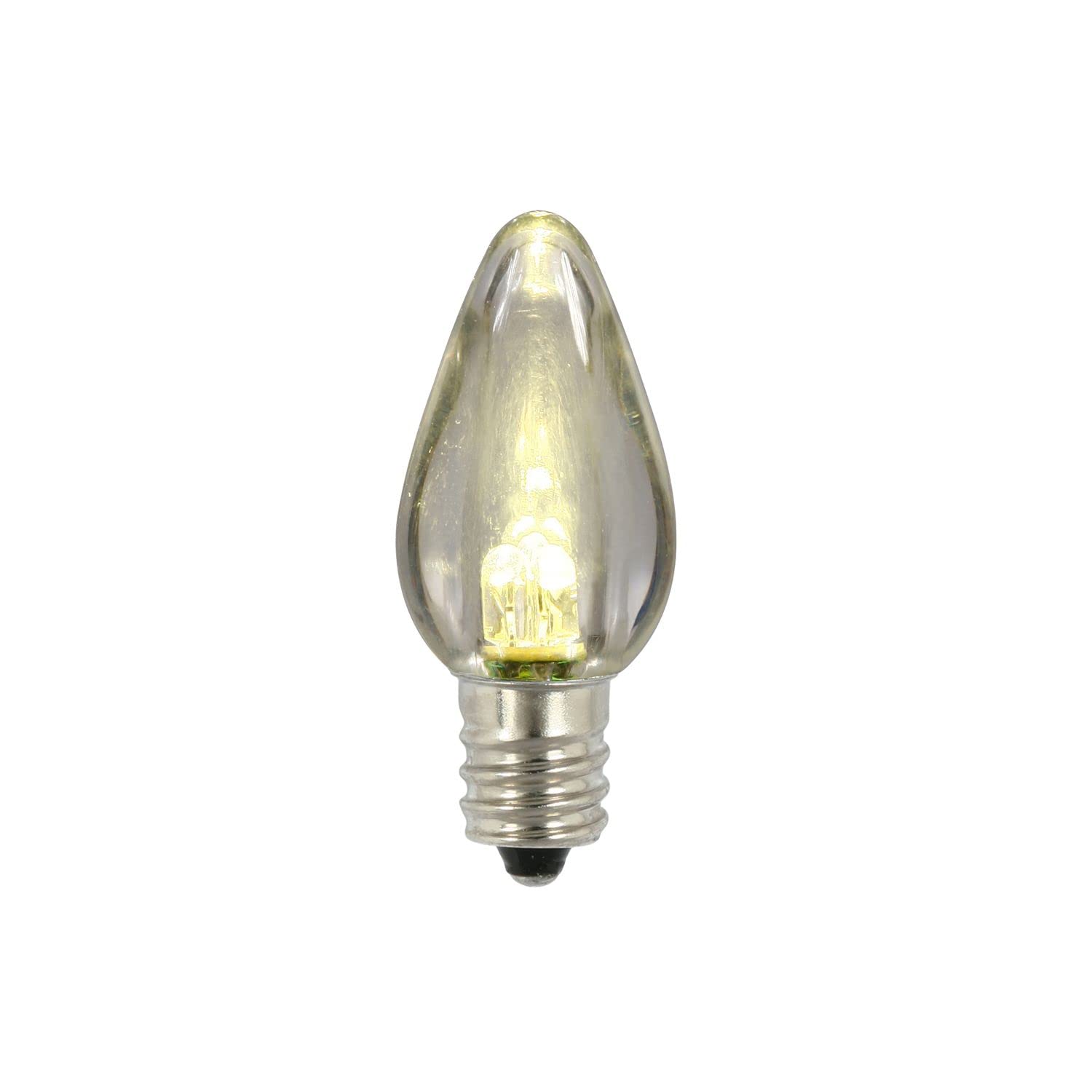 Vickerman C7 Transparent Plastic LED Warm White Dimmable Bulb, bag of 25