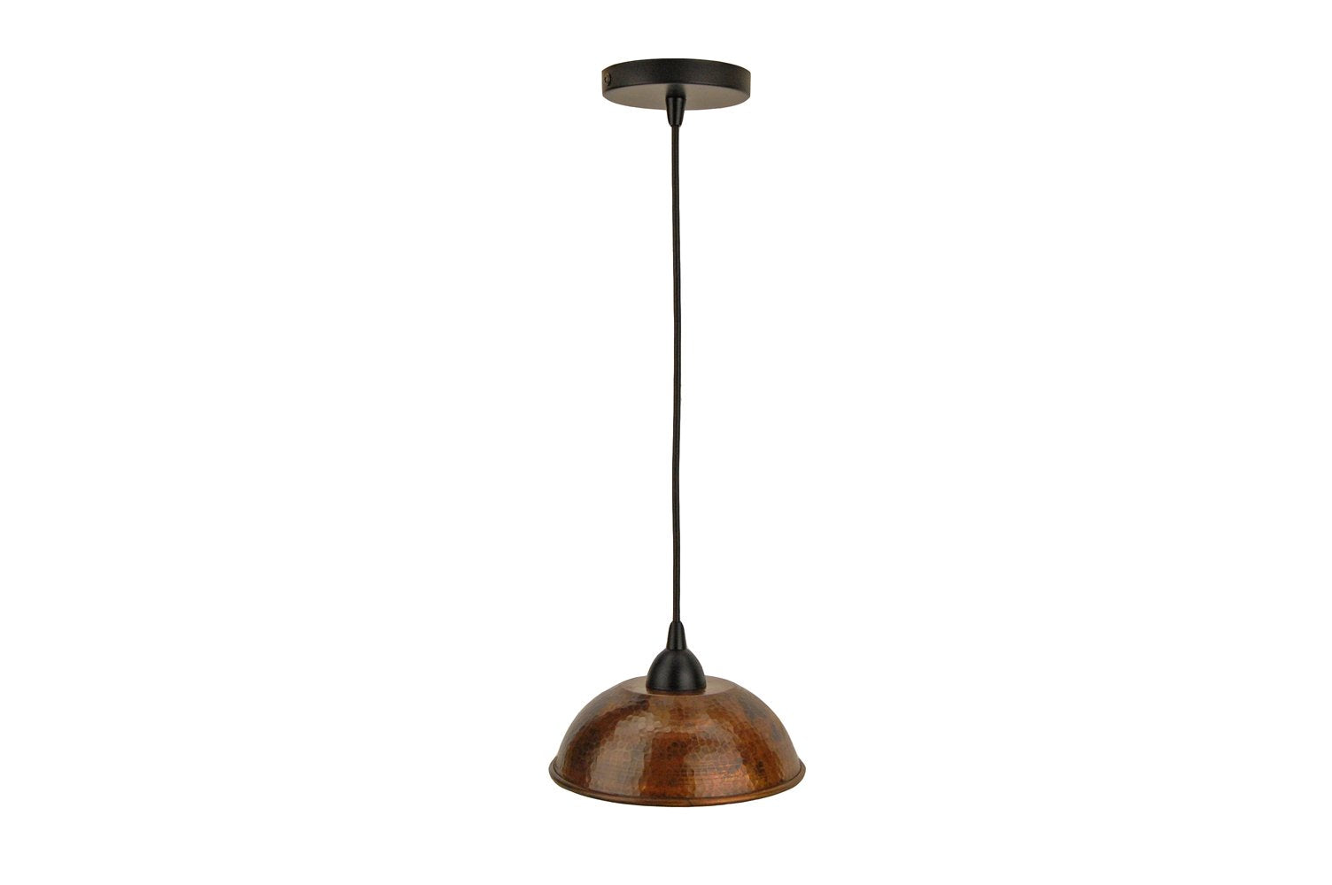 Premier Copper Products Dome Pendant Light, 8-1/2-Inch, Hand Hammered, Oil Rubbed Bronze, Model L200DB