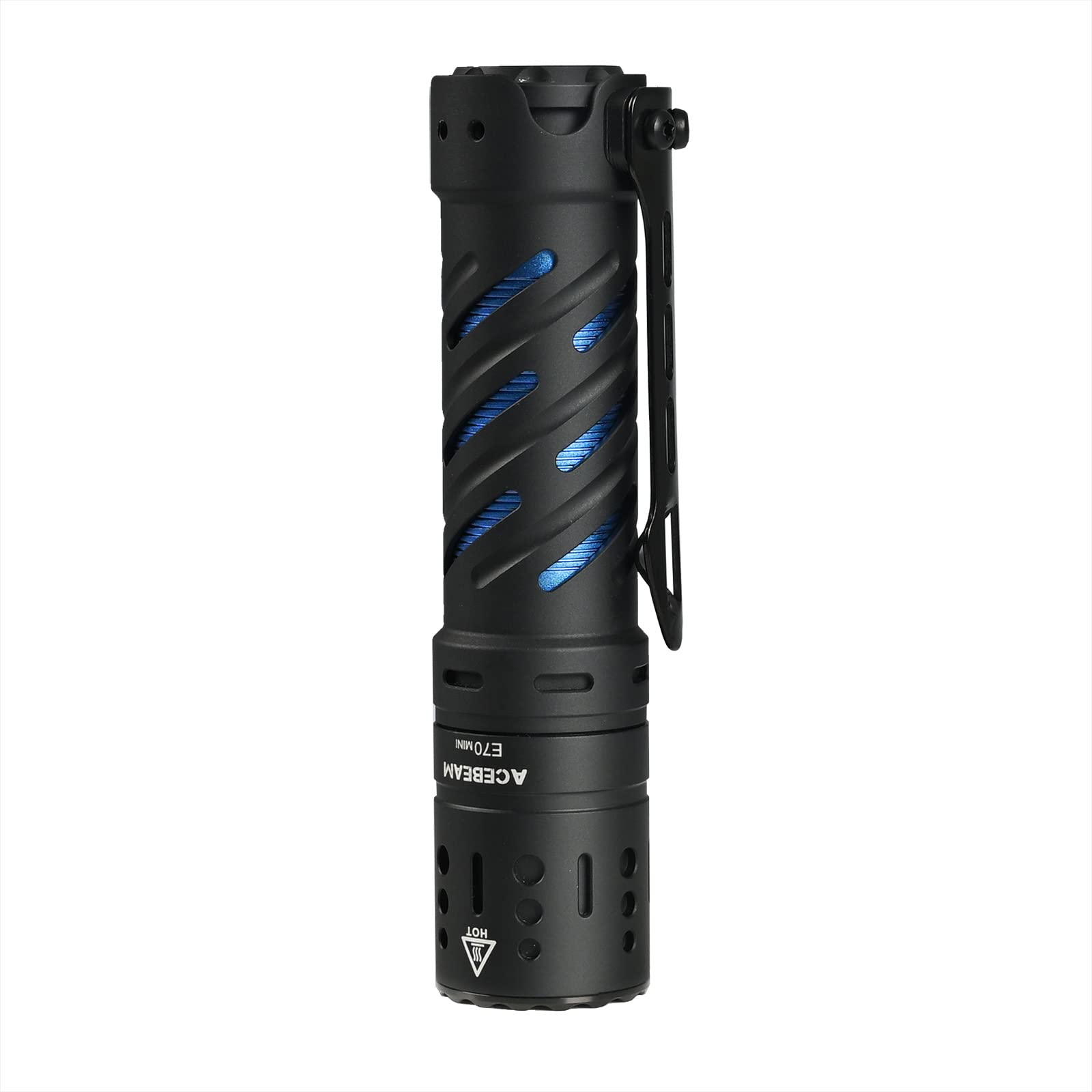 Acebeam E70 Mini Rechargeable Edc Flashlight 2,000 High Lumens Small Flashlight 3 X 519A Led 90+ High Cri Pocket Flashlight For