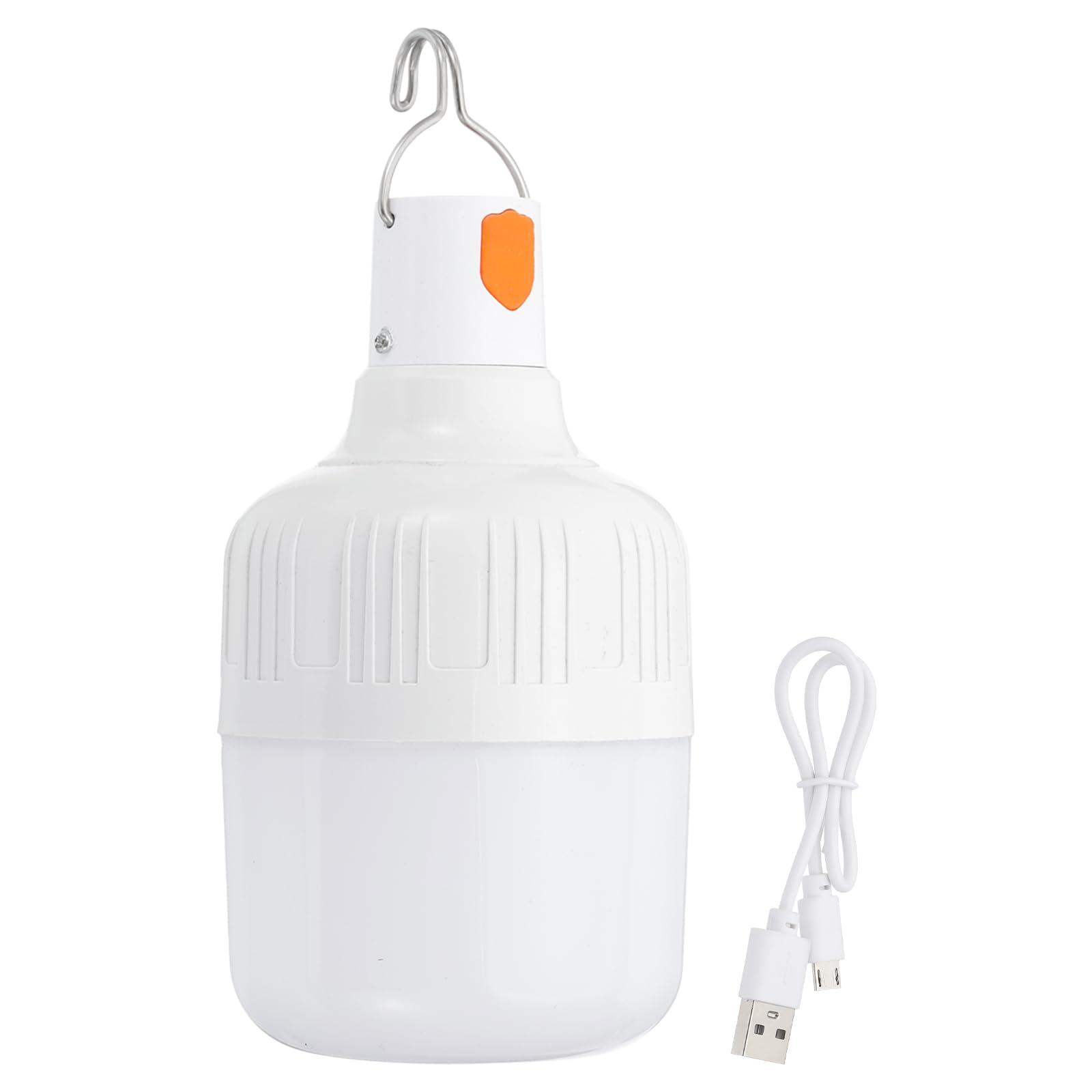 Patikil Camping Lantern  1 Pack Rechargeable Led Tent Lamp Lights Bulb Portable Hanging 3 Lighting Modes 90W With Clip Hook For Camping  Hiking  Fishing  White