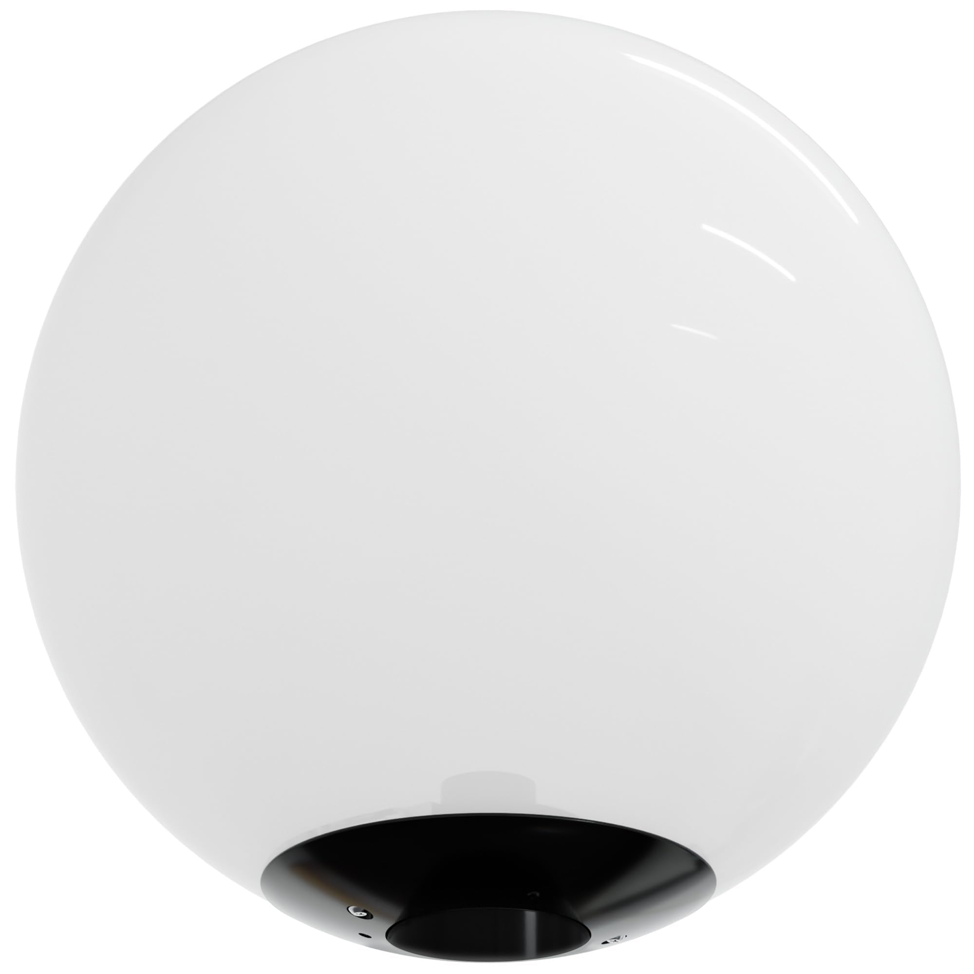 KastLite 12'' Outdoor Light Post Globe Combo, Fits 3'' Posts (Post NOT Included) - White Acrylic Lamp Cover with 5000K LED Bulb 