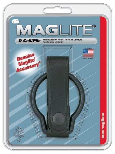 Maglite Black Plain Leather Belt Holder For D-Cell Flashlight