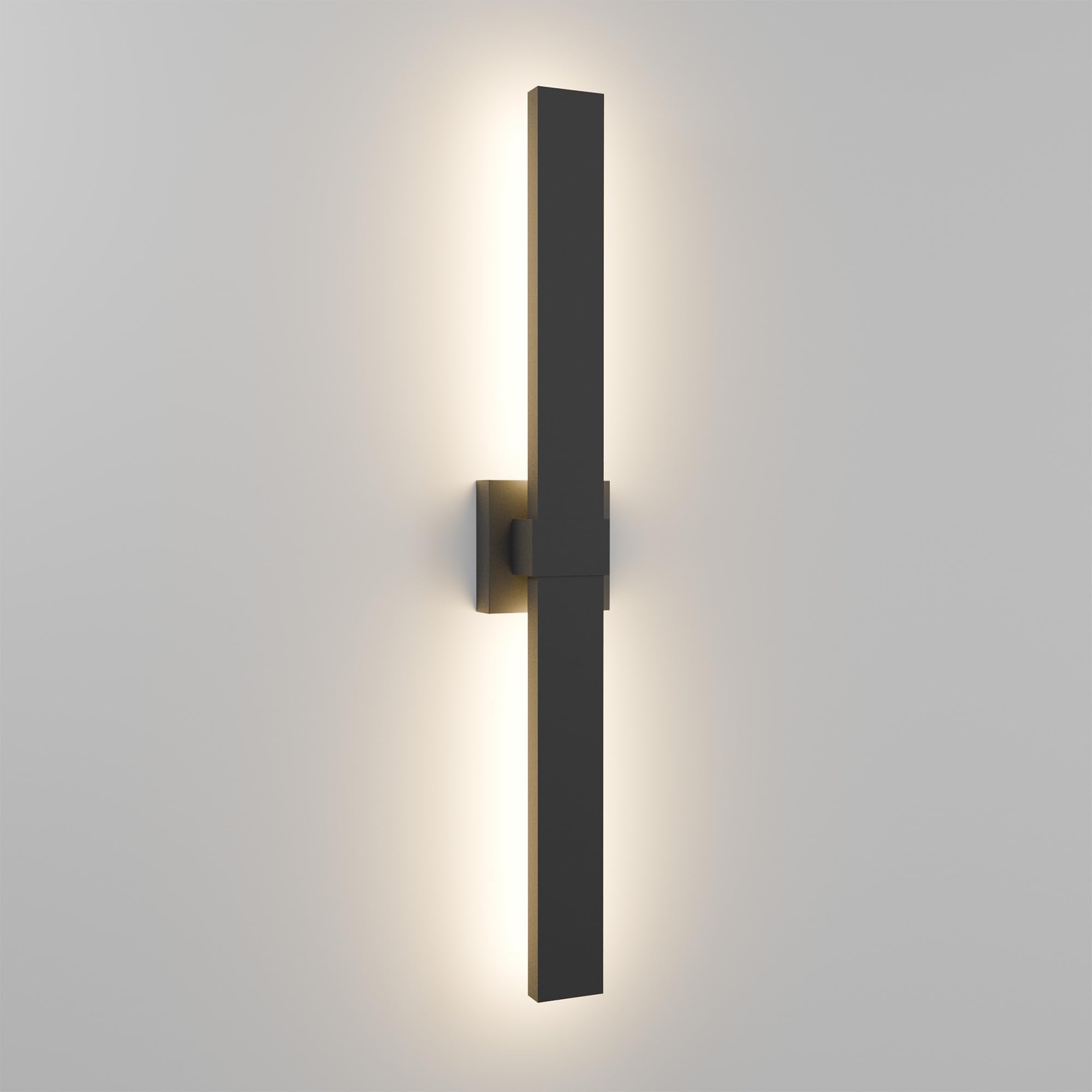 Lamqee 31.5 In Aluminum Long Outdoor Wall Lights  3000K 1223Lm Led Waterproof Ip65  Modern Exterior Lighting Fixture Linear Outdoor Sconce Wall Mount Outside Lighting For House Porch Patio Garage Door
