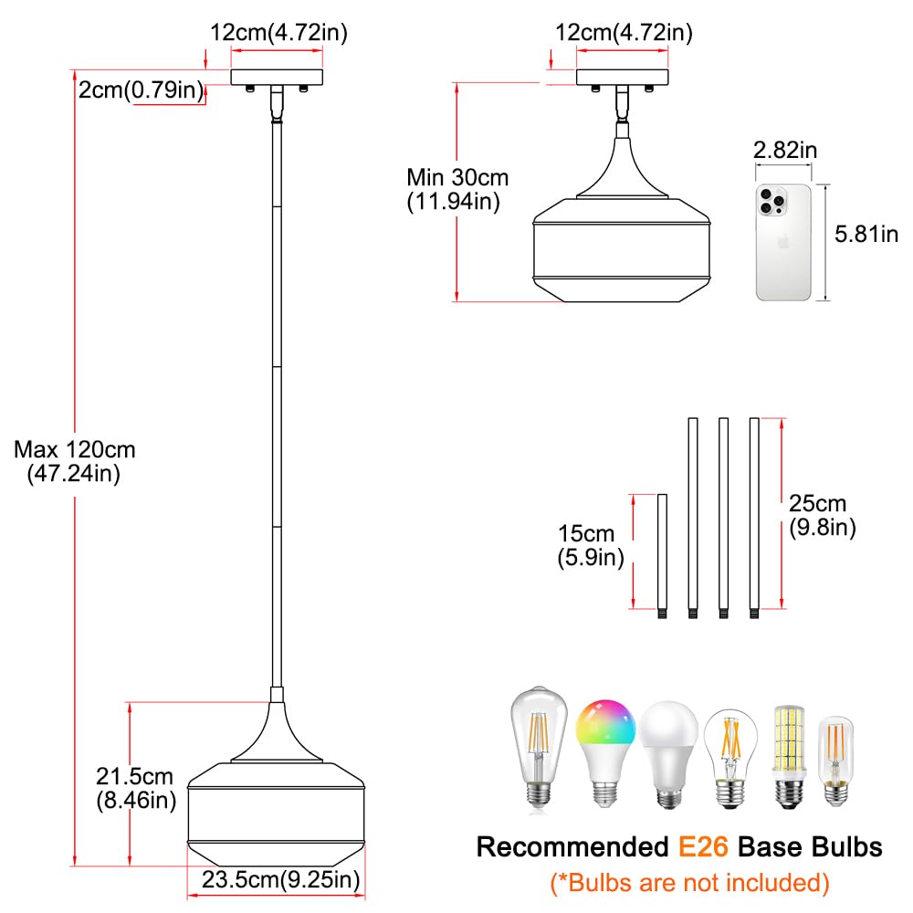 Retro Gold Pendant Lights Kitchen Island Lighting Fixture  Glass Pendant Light Large Brass With Large Thickened Amber Glass Shade  Classic Globe Pendant Light. Adjustable Hanging Light For Home Decor
