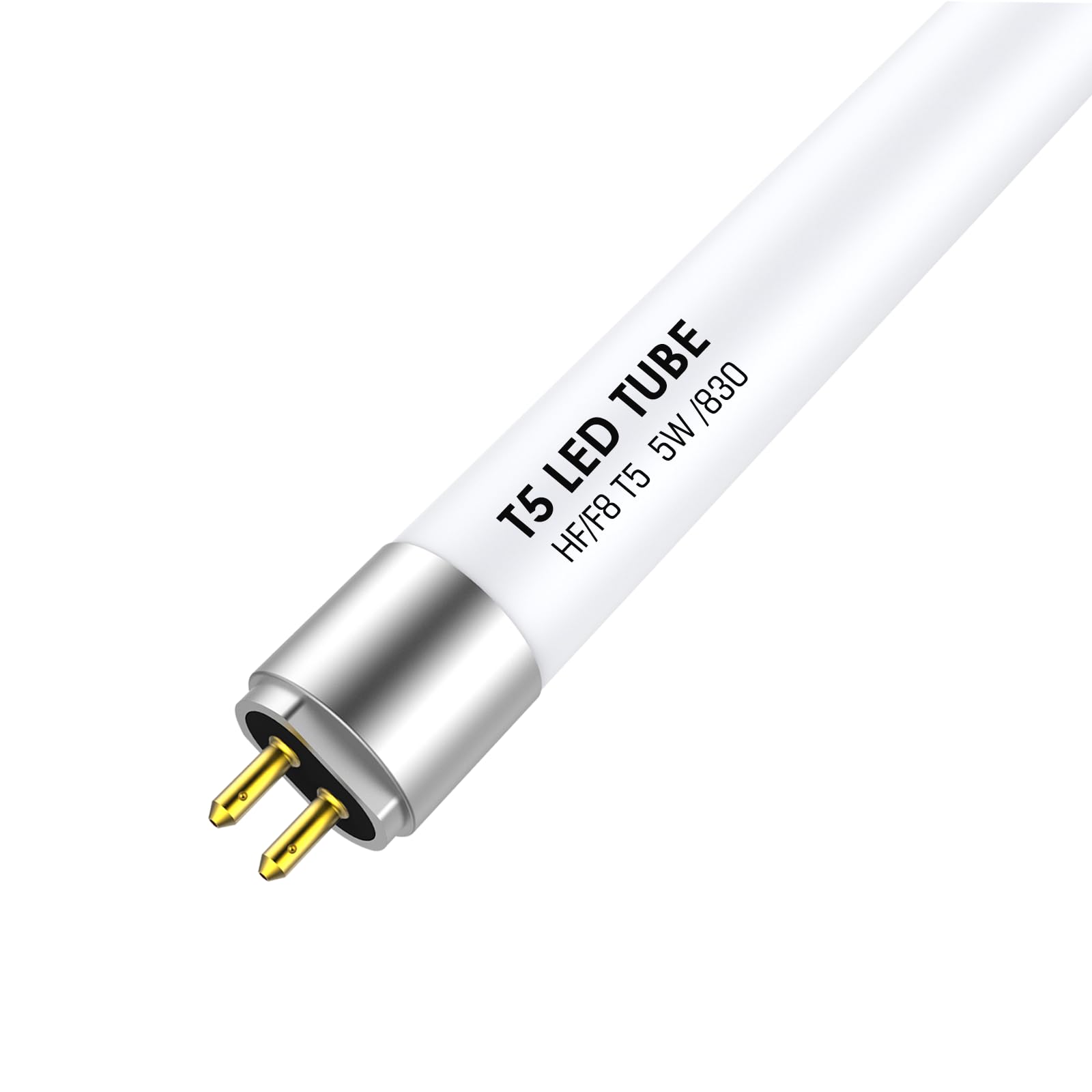 IHYCTV F8T5 LED T5 12 Inch G5 5W 685lm 3000K Plug & Play F8T5WW LED Replacement for Fluorescent Tubes  Warm White  Pack of 1