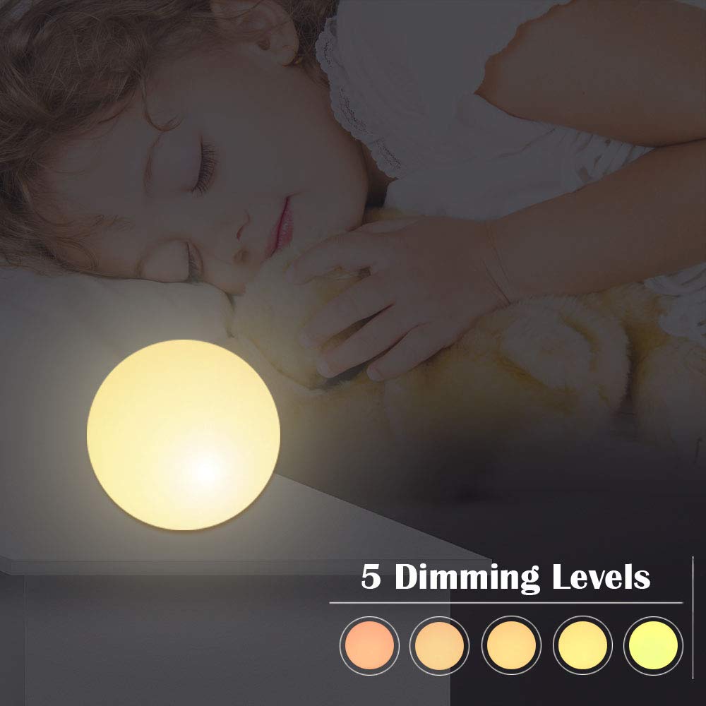 Borelor LED Ball Light - 4.7" Rechargeable Multicolor Mood Light, IP65 Waterproof for Indoor/Outdoor Use, Ideal for Parties and Weddings