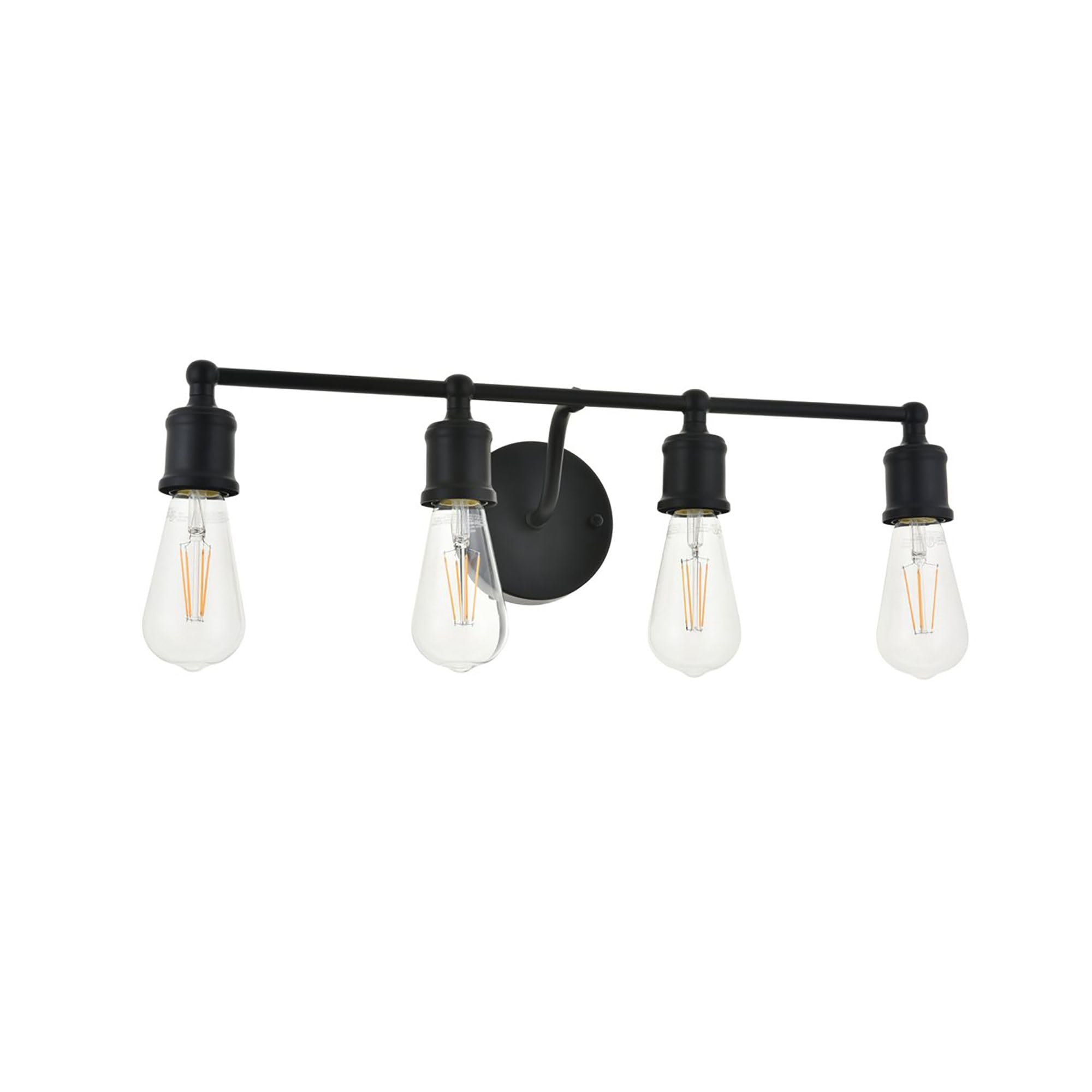 Elegant Lighting Living District Indoor Modern Home Decorative Bright Ceiling Serif 4 Light Black Wall Sconce