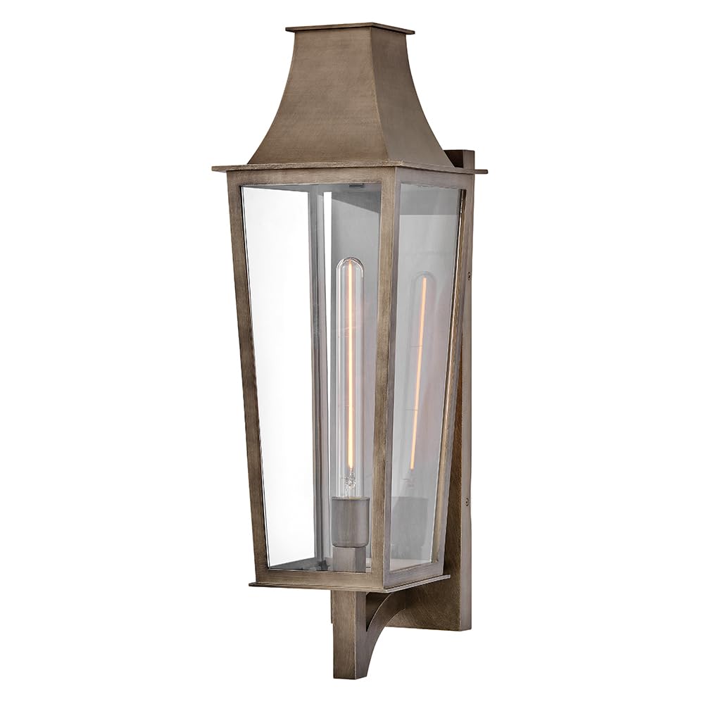 Hinkley Georgetown Large Wall Mount Lantern, Burnished Bronze