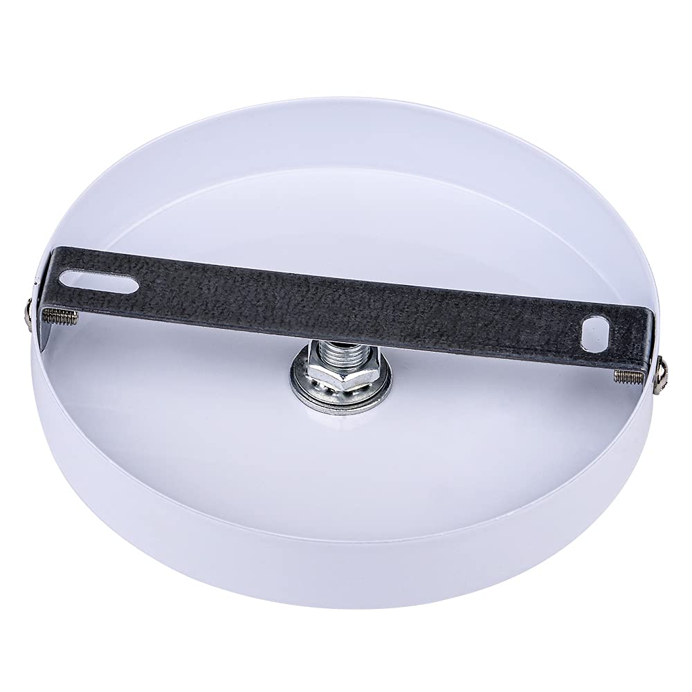 Arturesthome 4.7'' White Ceiling Plate Light Kit Rewind Single Hole With Hardware,Ceiling Canopy For Pendant Lighting Or Chandel