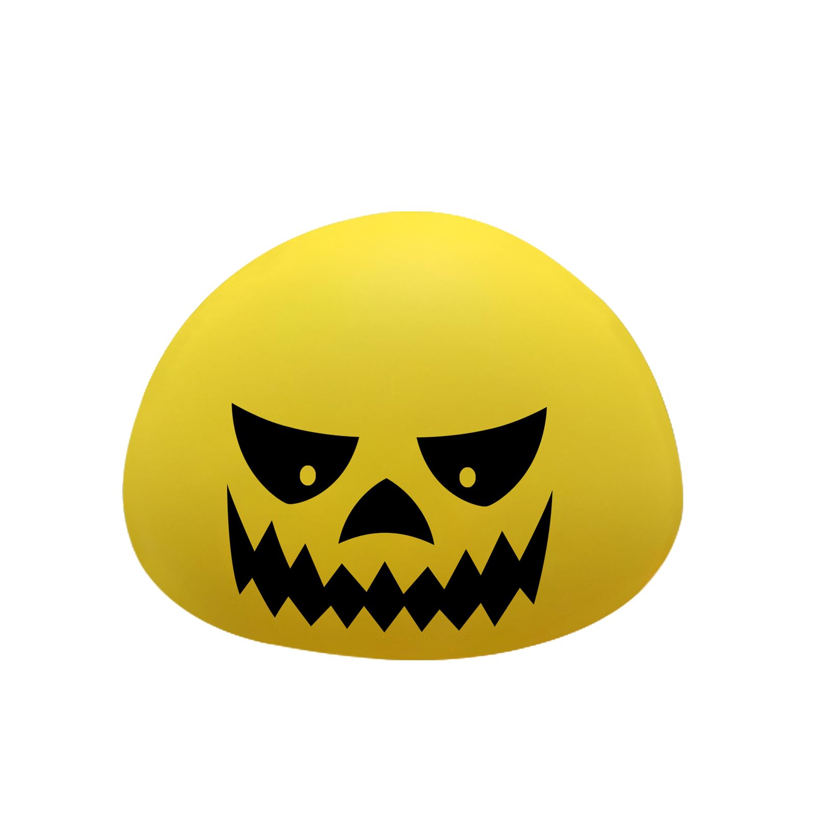 HPYDIY Funny Devil Pumpkin Night Light - Color Changing Half-Sphere Silicone Lamp, Battery Powered, Dimmable Glow for Halloween 