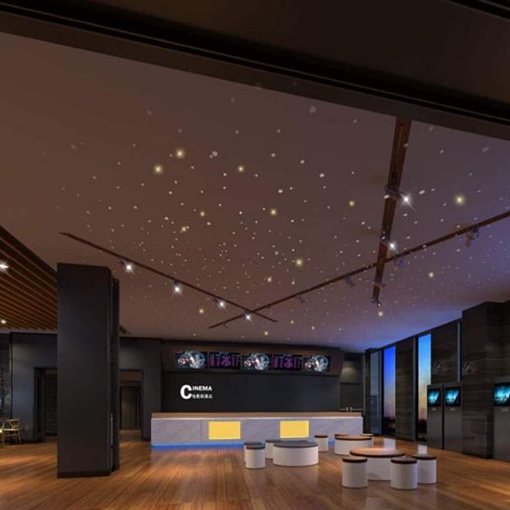 Akepo Fiber Optic Star Ceiling Light Kit, 16W Rgbw With Music Control, 295Pcs, 9.8Ft Multicolor, Model 2953, Aluminum