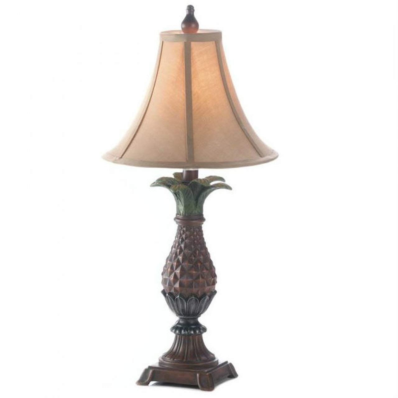 Accent Plus Pineapple Table Lamp, 11in x 11in x 23.5in, Multicolor, Resin, Model 10017183