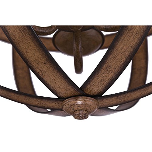 Westinghouse Three-Light Pendant, Barnwood, Metal, Model 6353600