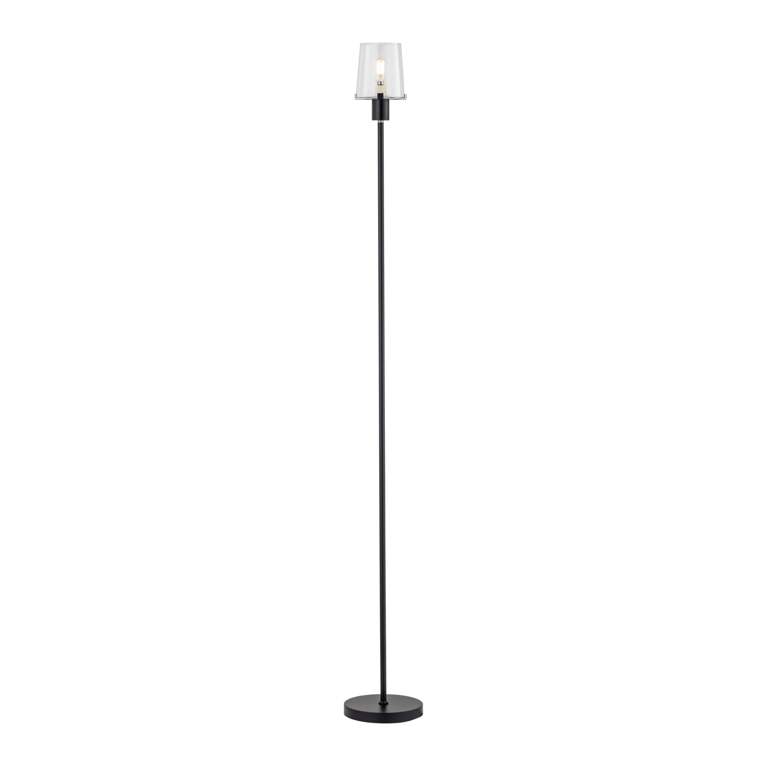OBright Dimmable LED Floor Lamp, 66.5-Inch, Metal, Black, Touch-Controlled, Model OB-FL29G