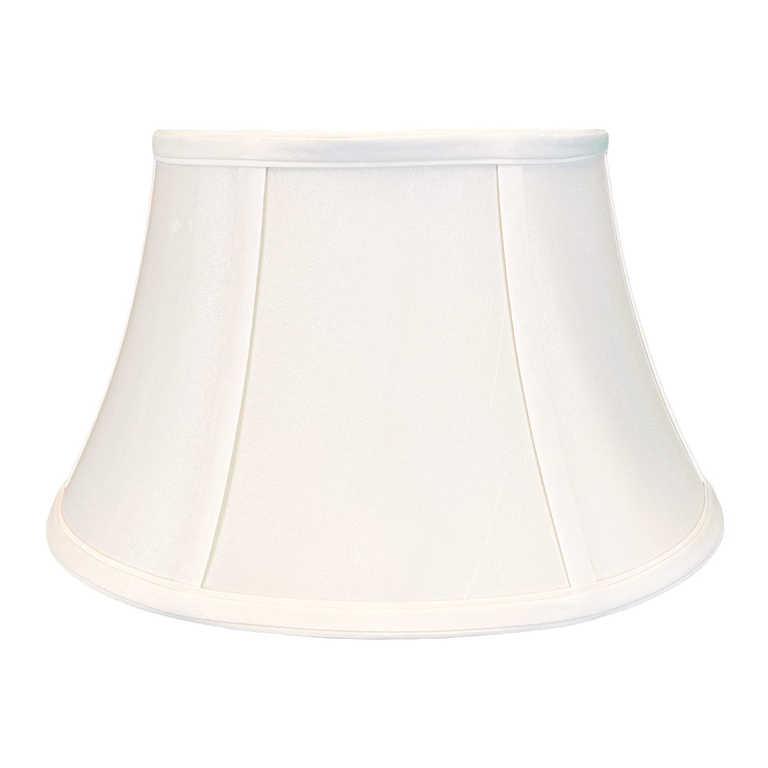 Royal Designs Shallow Drum Bell Billiotte Lamp Shade - White - 13 X 19 X 11.26