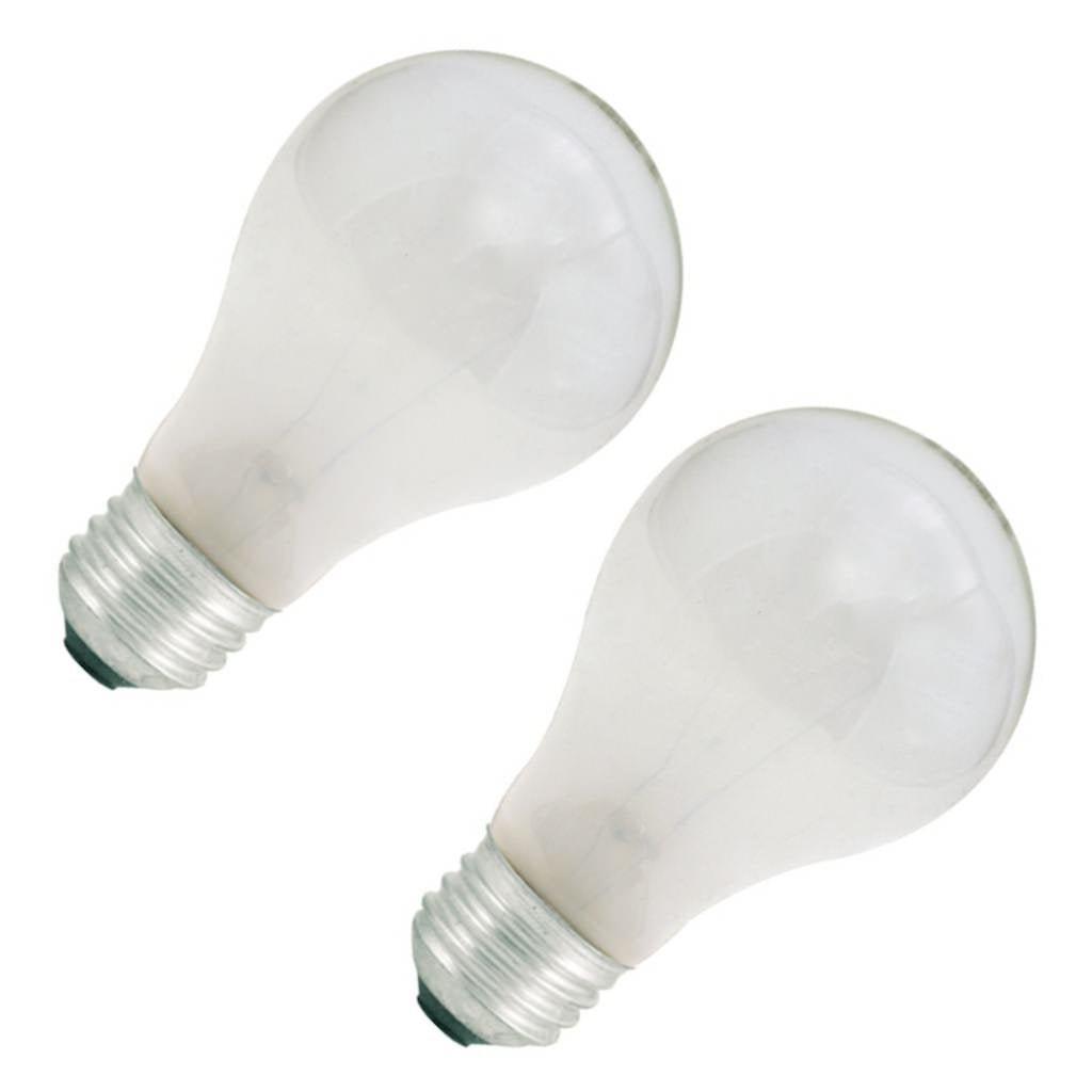 Bulbrite 25A 25-Watt 130-Volt Long Life Standard Incandescent A19 2-Pack  Frost