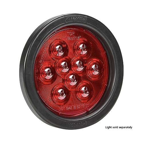 Maxxima M50400-B Black 4'' Vinyl Round Grommet For Standard Stt And Backup Light