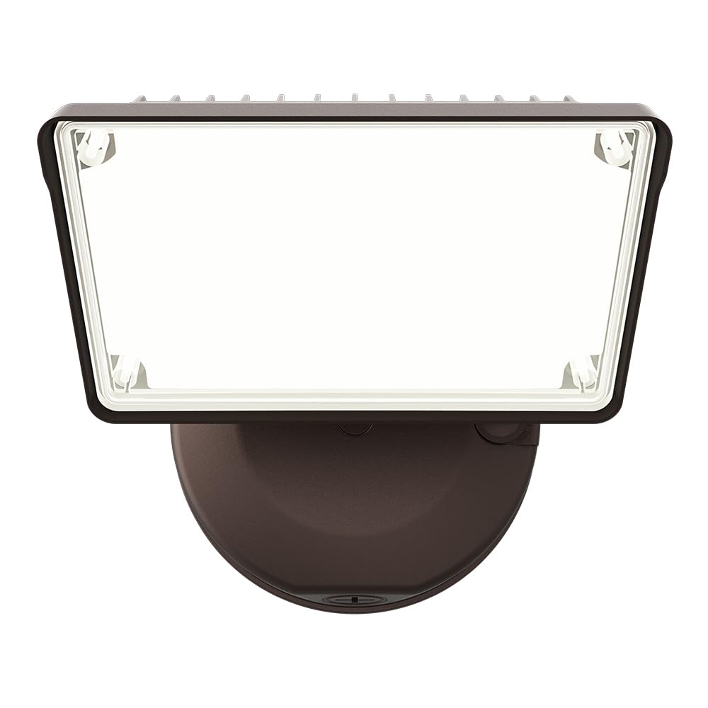 HALO TGS Outdoor Integrated LED Flood & Security Light Single Square Head Bronze
