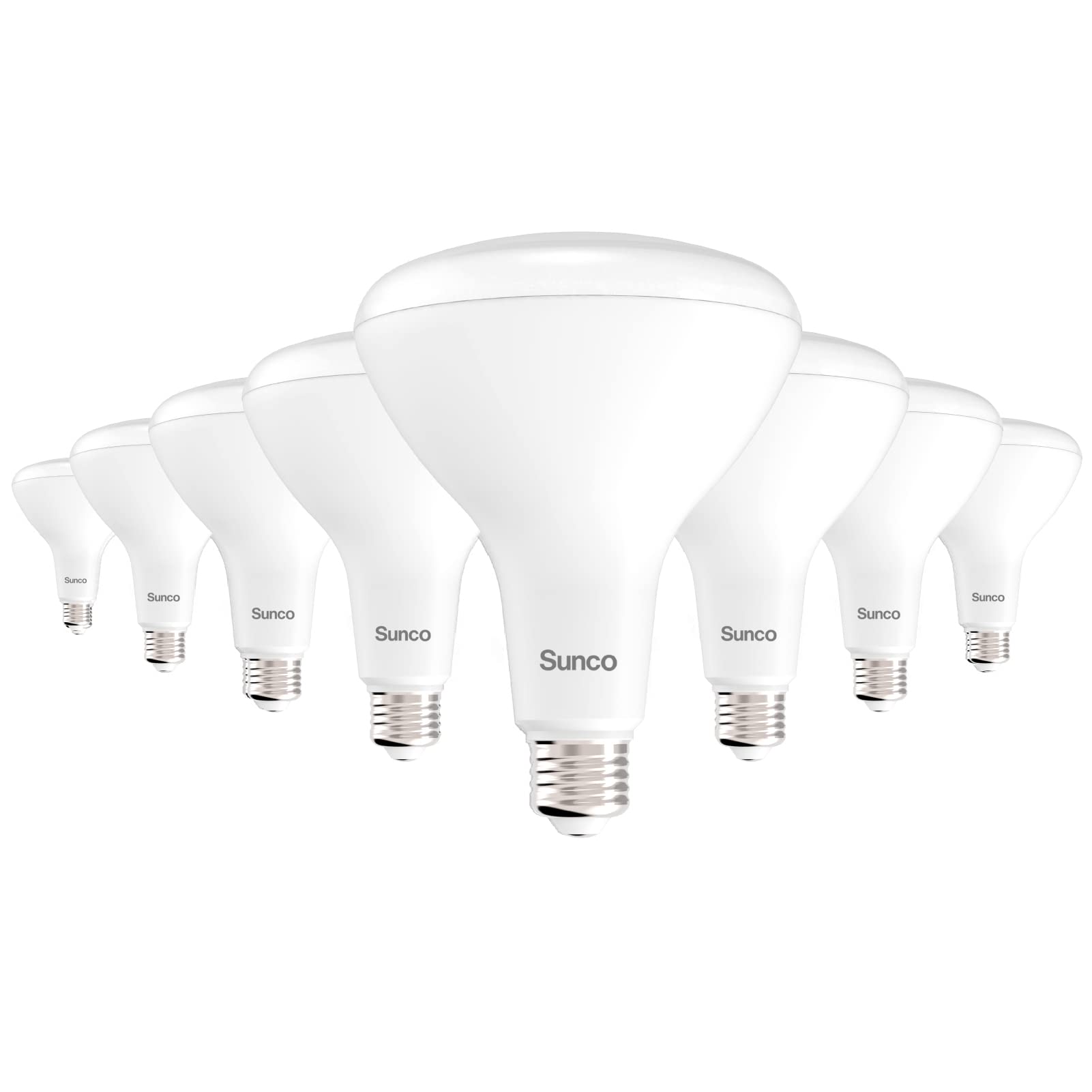 Sunco 8 Pack Br40 Led Light Bulbs, Indoor Flood Lights, Recessed Can Light Bulb, 1400 Lm, 17W (100W Equivalent), 6000K Daylight 