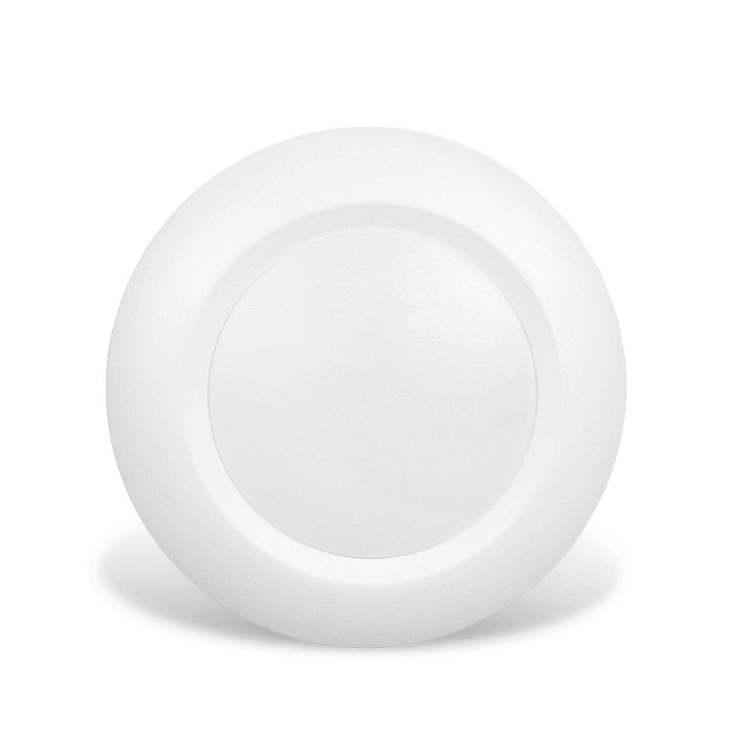 Jullison 4 Inch Led Low Profile Recessed & Surface Mount Disk Light, Round, 10W, >600 Lumens, 4000K Cool White, Cri80, Dob Design, Dimmable, Cetlus Listed, 1 Pack(White)
