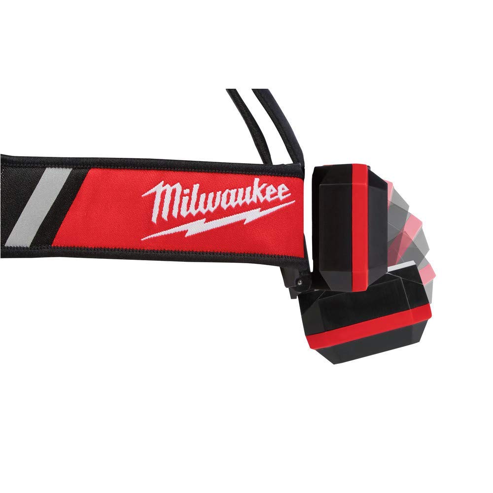Milwaukee General Purpose Headlamp, Model 2115-21, Black/Red, Plastic Material