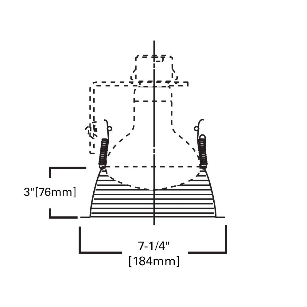 Halo 353Sn, 6&quot; Trim Metal Baffle Satin Nickel Trim With Satin Nickel Baffle