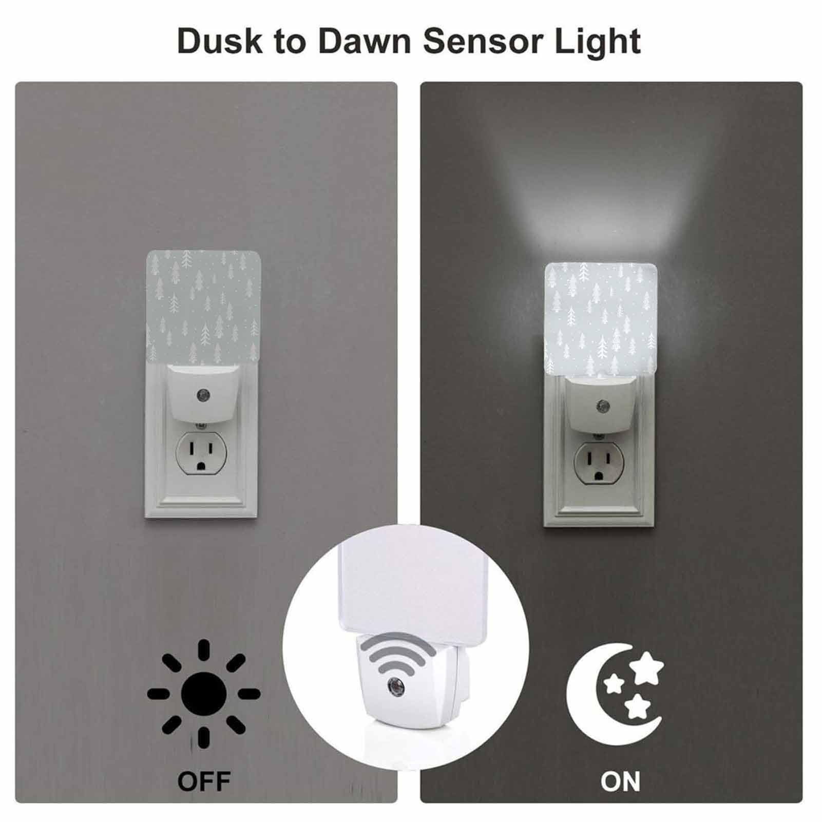 Chrobak LED Night Light - Dusk to Dawn Sensor - Winter Forest Design - Energy Efficient - Model WML-Night-Light-231023-114