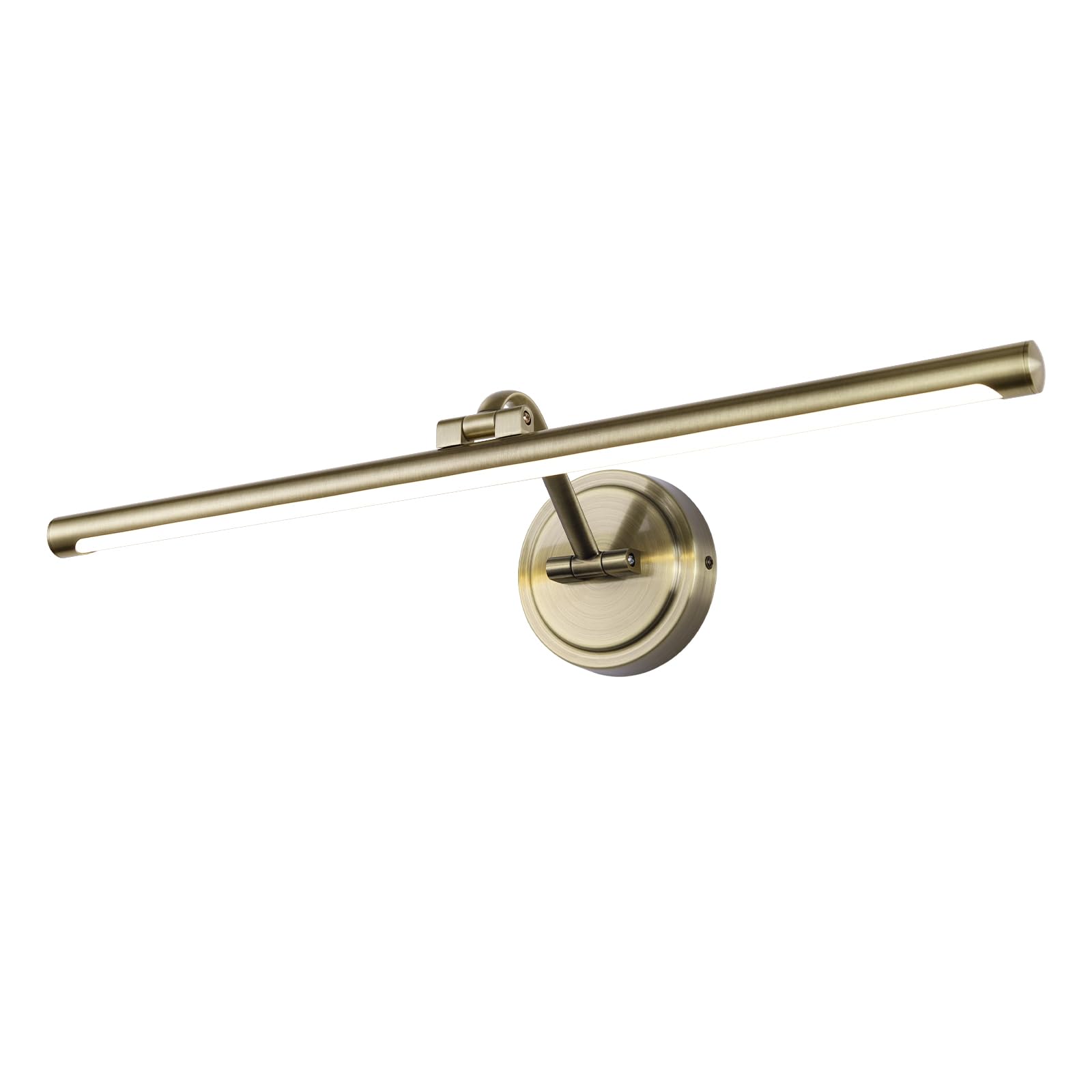 Hard-Wired Picture Lights 23.6 Inch Dimmable Led Wall Art Lighting Modern Gallery Light Poster Lights Adjustable Swing Arm Picture Frame Light For Display Art Work 14W 2700K  Warm White Antique Bronze