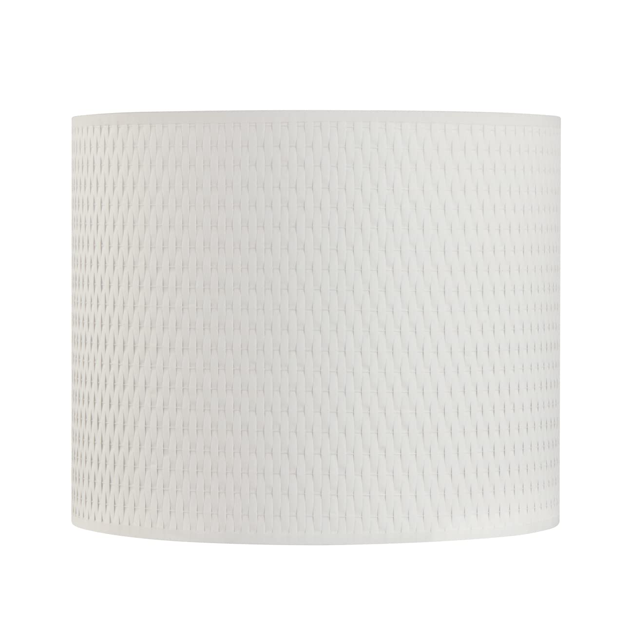 Aspen Creative Drum Lamp Shade, 8in Parchment White Paper, Model 31245