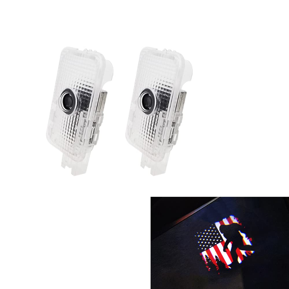 uunonaha LED Car Door Logo Lights Projector for Forester 05, Compatible with Outback, Legacy, Ascent - Puddle Lamp, ABS Material