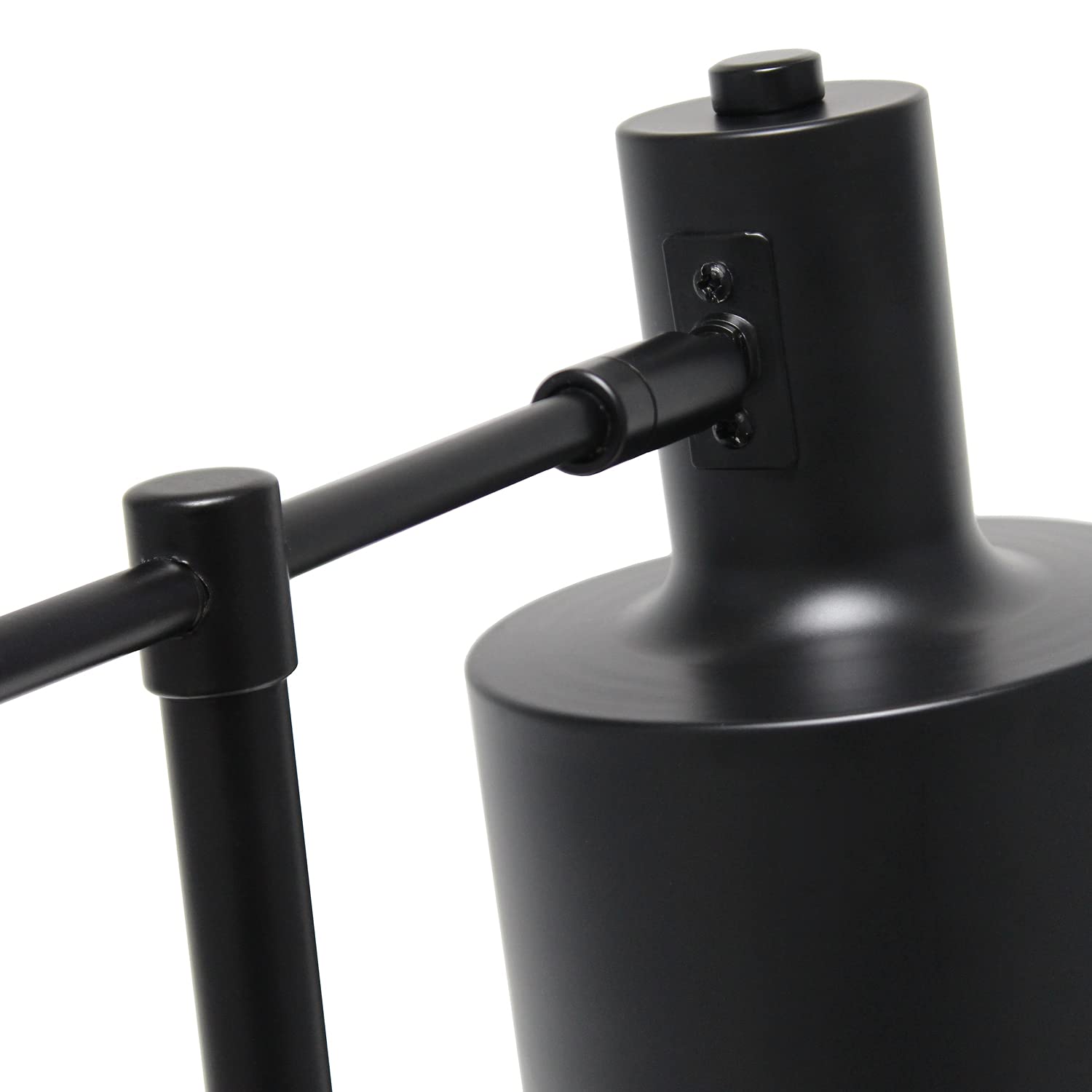 LALIA HOME Mid Century Modern Table Lamp, Iron, Black, Model LHT-4001