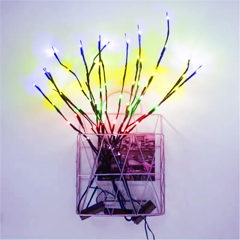 MENCH Branch Lights,3 Pcs Twig Light USB&Battery Powered 8 Flashing Modes by Remote Control.Branch Lights for Indoor and Outdoor