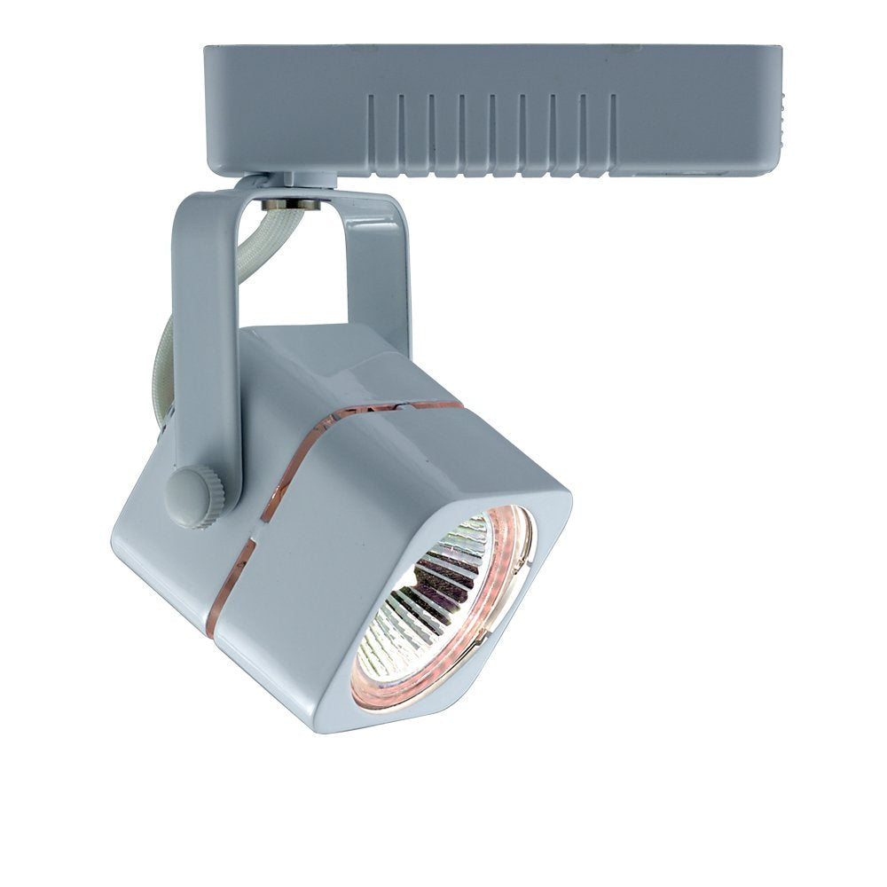 Jesco Lighting HLV10250WH Mini Deco 102 Series Low Voltage Track Light Fixture, 50 Watt, White Finish