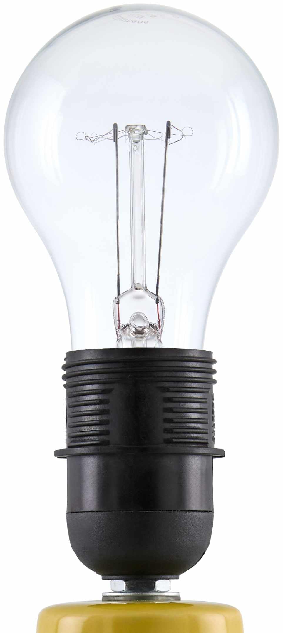Hauteloom Table Lamp - Ceramic, 13inH x 8inW x 8inD Taper, Yellow/White/Translucent, Model TXCHMC5-016