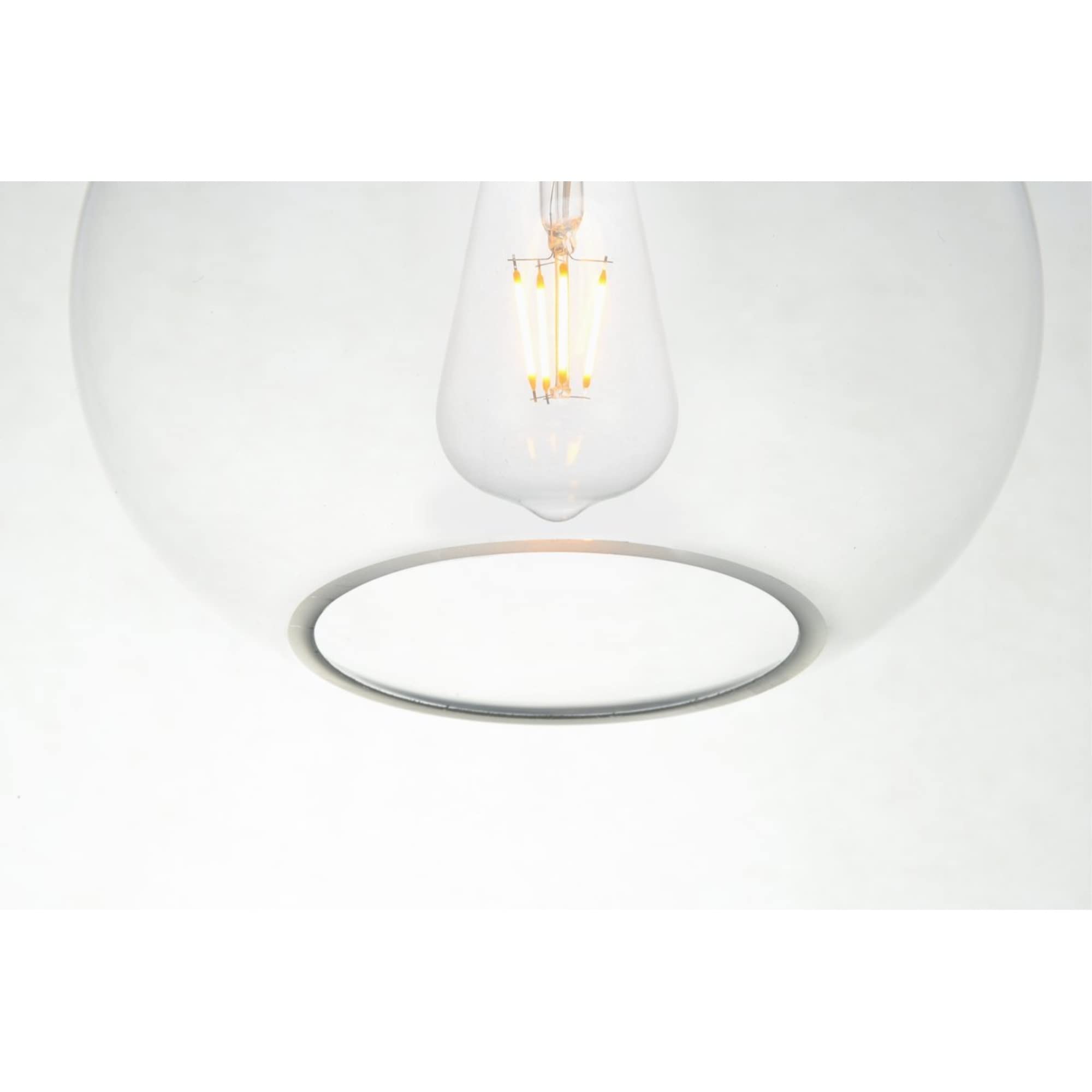 Living District Destry 1-Light Mid-Century Metal Pendant - Brass Finish