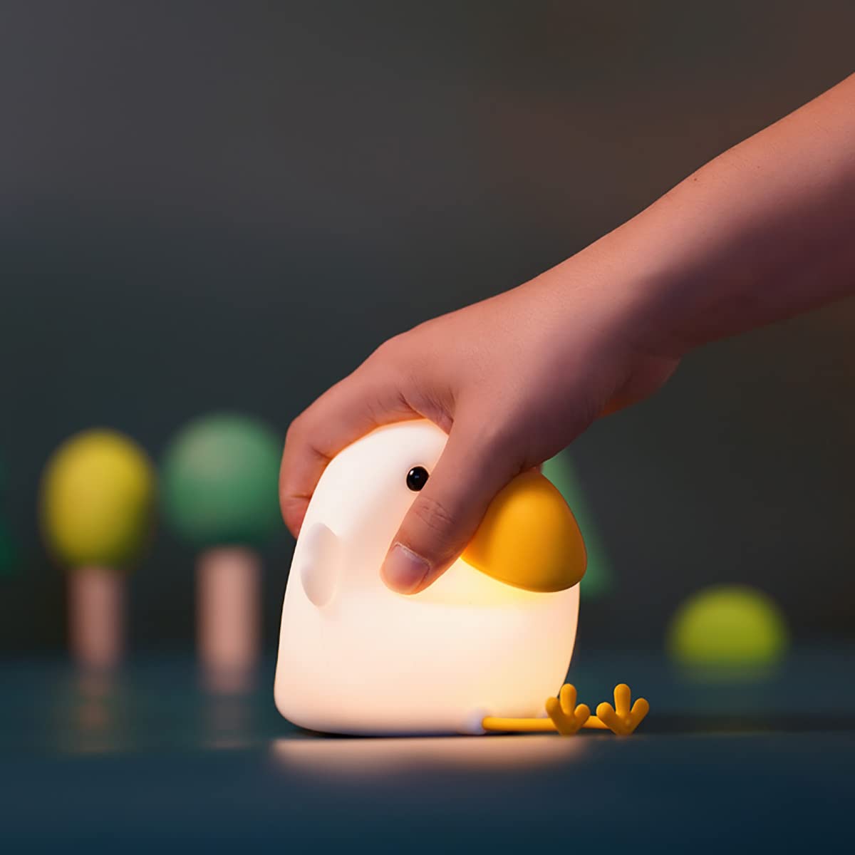 Ledholyt Kids Night Light - Cute Silicone Bird Lamp, Rechargeable, Perfect For Nursery, Bedroom, Toddler Gift
