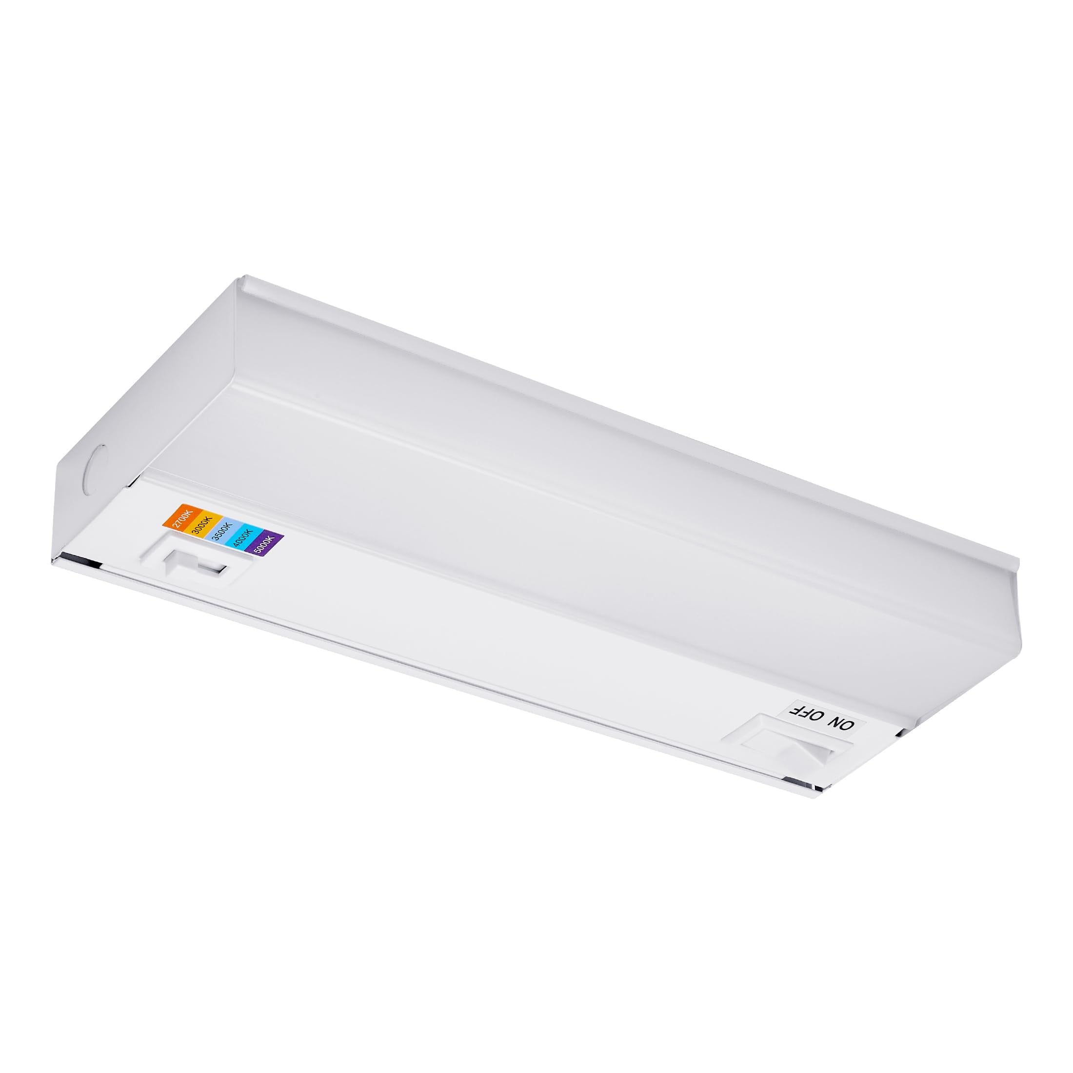 Maxxima 9 In. Hardwired Led Under Cabinet Light - 270 Lumens, 5 Cct, Color Temperature Slide Control, 2700K/3000K/3500K/4000K/50
