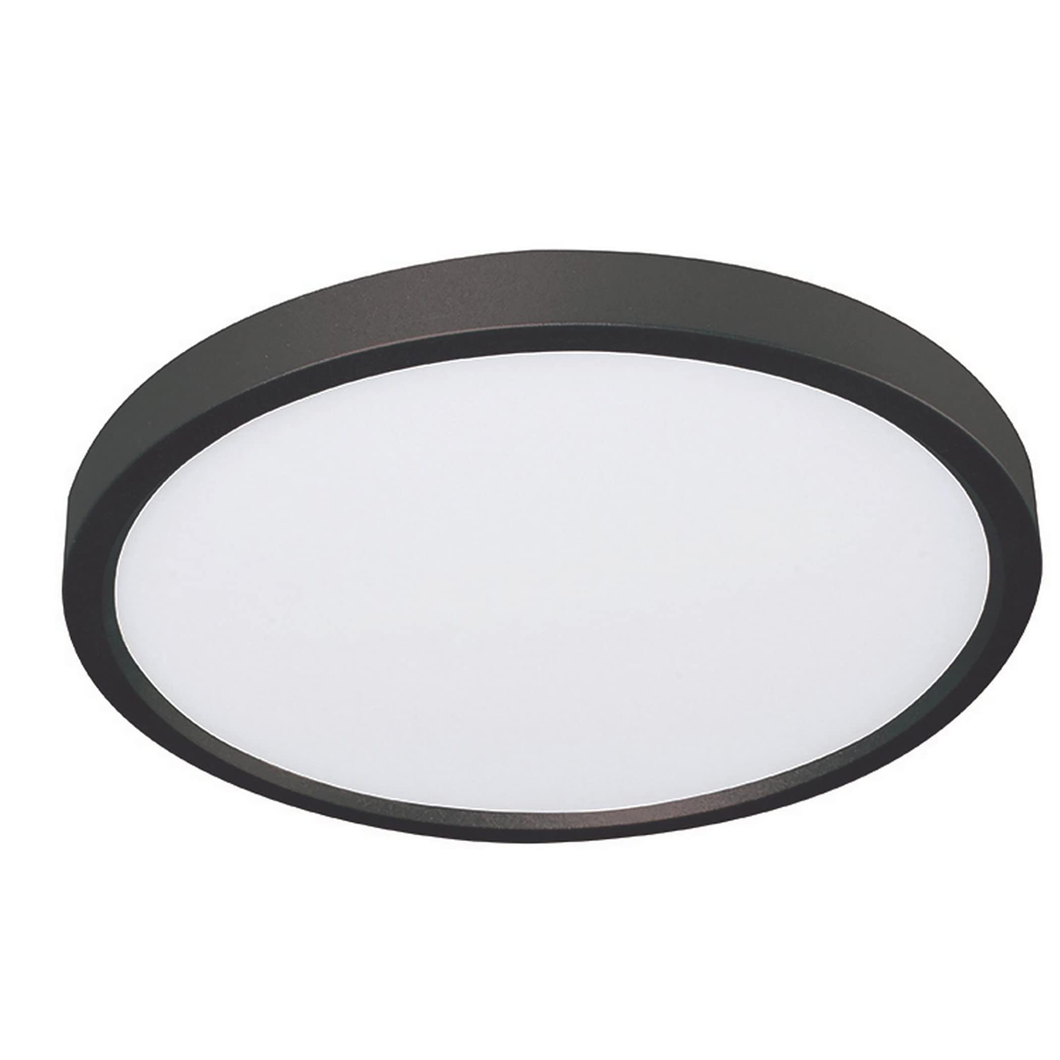 Edge 8'' Round Led Flush Mount - Black