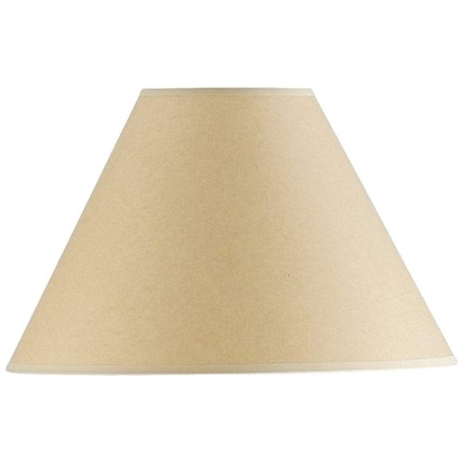 Cal Lighting Sh-1074 9&quot; Kraft Paper Fabric Shade, 1 Pack, Beige