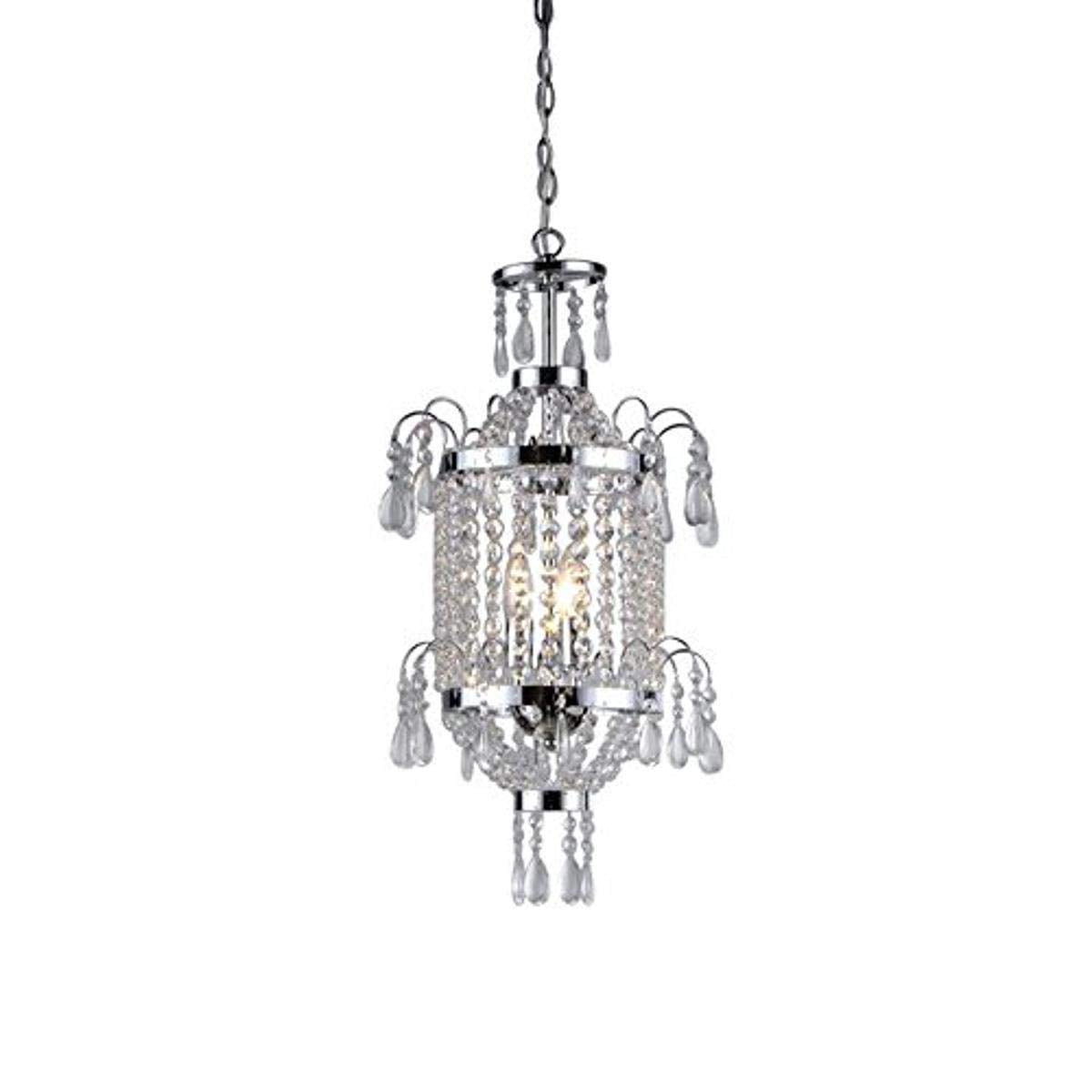 Whse of Tiffany Rl7909-3 King Crystal Chandelier, 14" X 14" X 21"