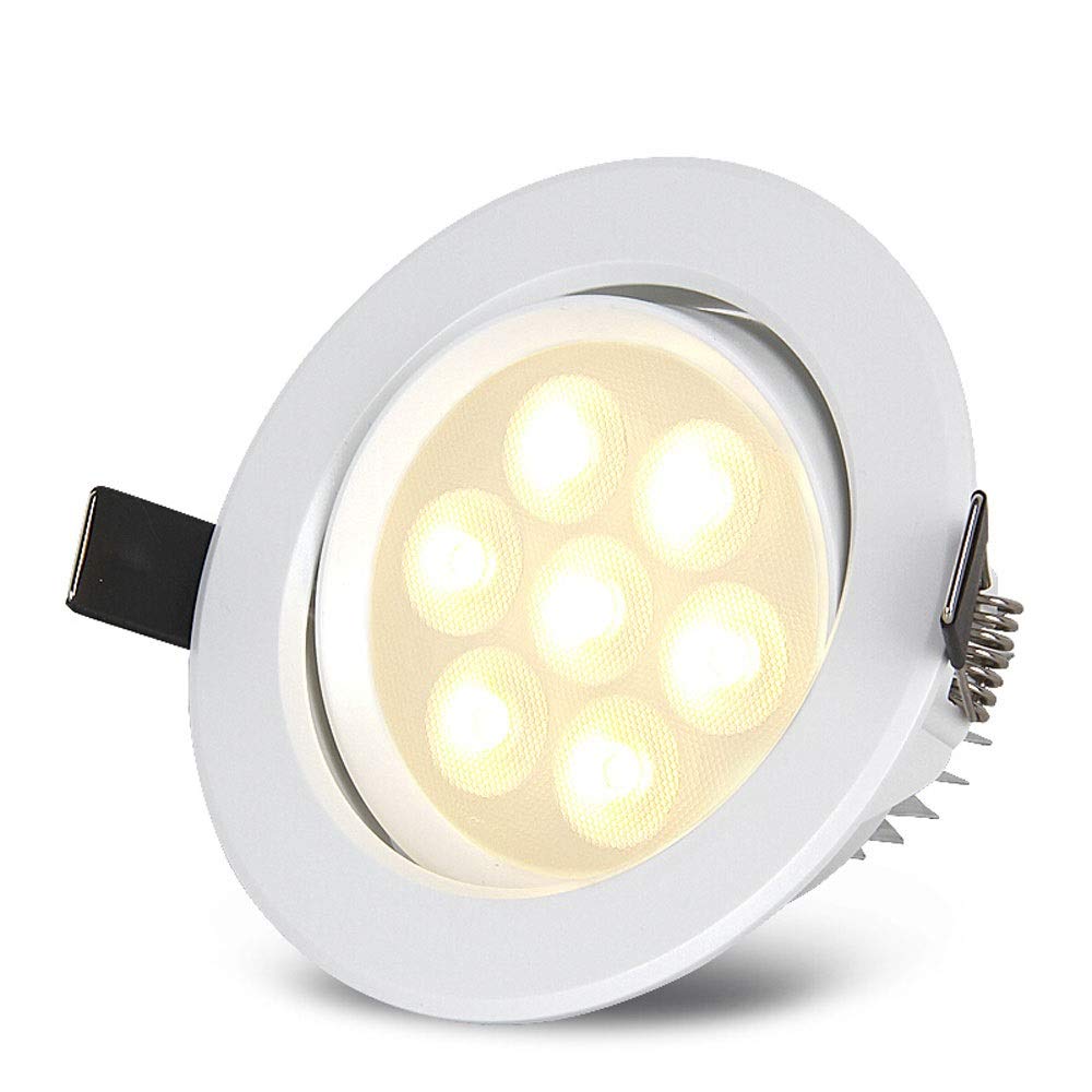 OZZKI Recessed High Brightness LED Baffle Downlight Recessed Lighting Fixture LED Ceiling 3000K/4000K/6000K Daylight Compact Lig