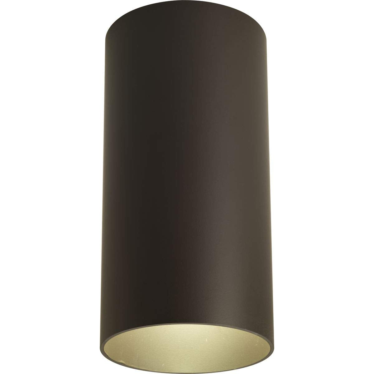 Progress Lighting Cylinder Collection 6'' Modern Outdoor Ceiling Light Antique Bronze