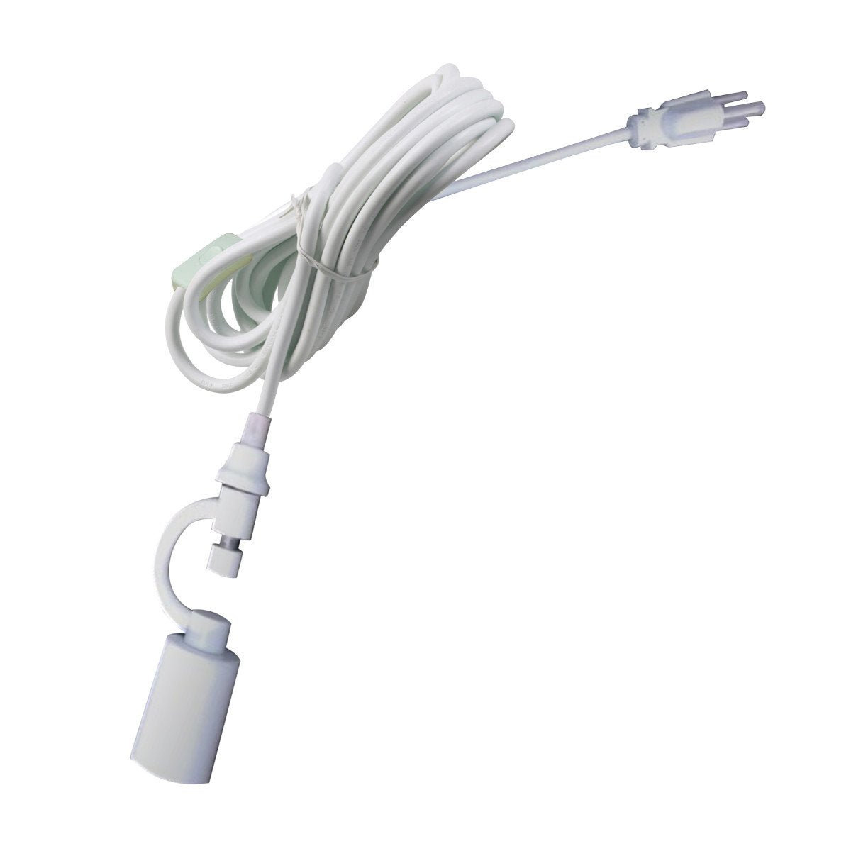 Plug in Swag Pendant Conversion Kit White- Turn Any Lampshade into a Hanging Swag Lamp in Seconds - Perfect for Apartments, dorm