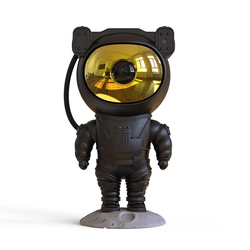 SFOUR Star Projector LED Lamp - Galaxy Night Light, Astronaut Design, Black Gold, Remote & Timer, Ideal for Kids & Adults, Model A-S-123