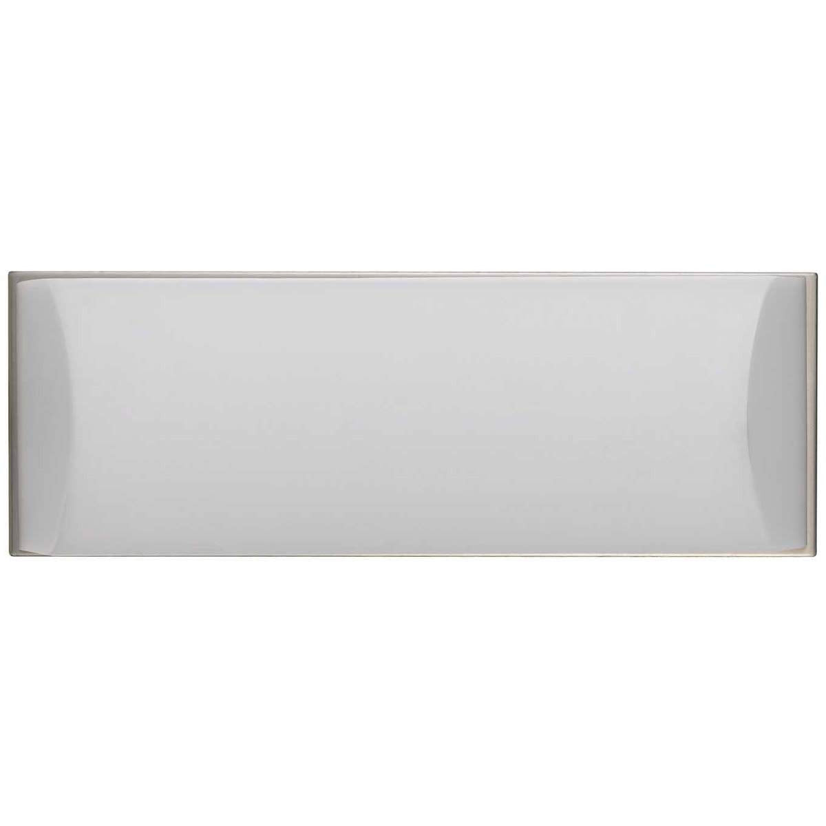 Cal Integrated LED Vanity Light, 13W, 940 Lumen, Dimmable, Acrylic Diffuser, Brushed Steel, Model LA-8603-S