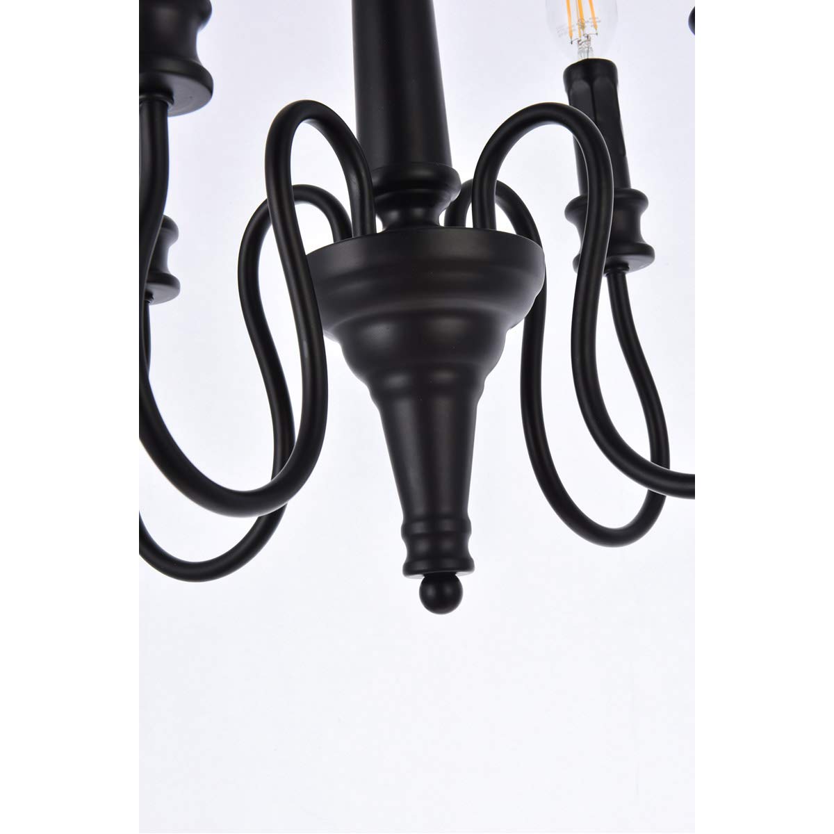 Living District Indoor Modern Home Decorative Bright Ceiling Flynx 4 Lights Pendant in Black