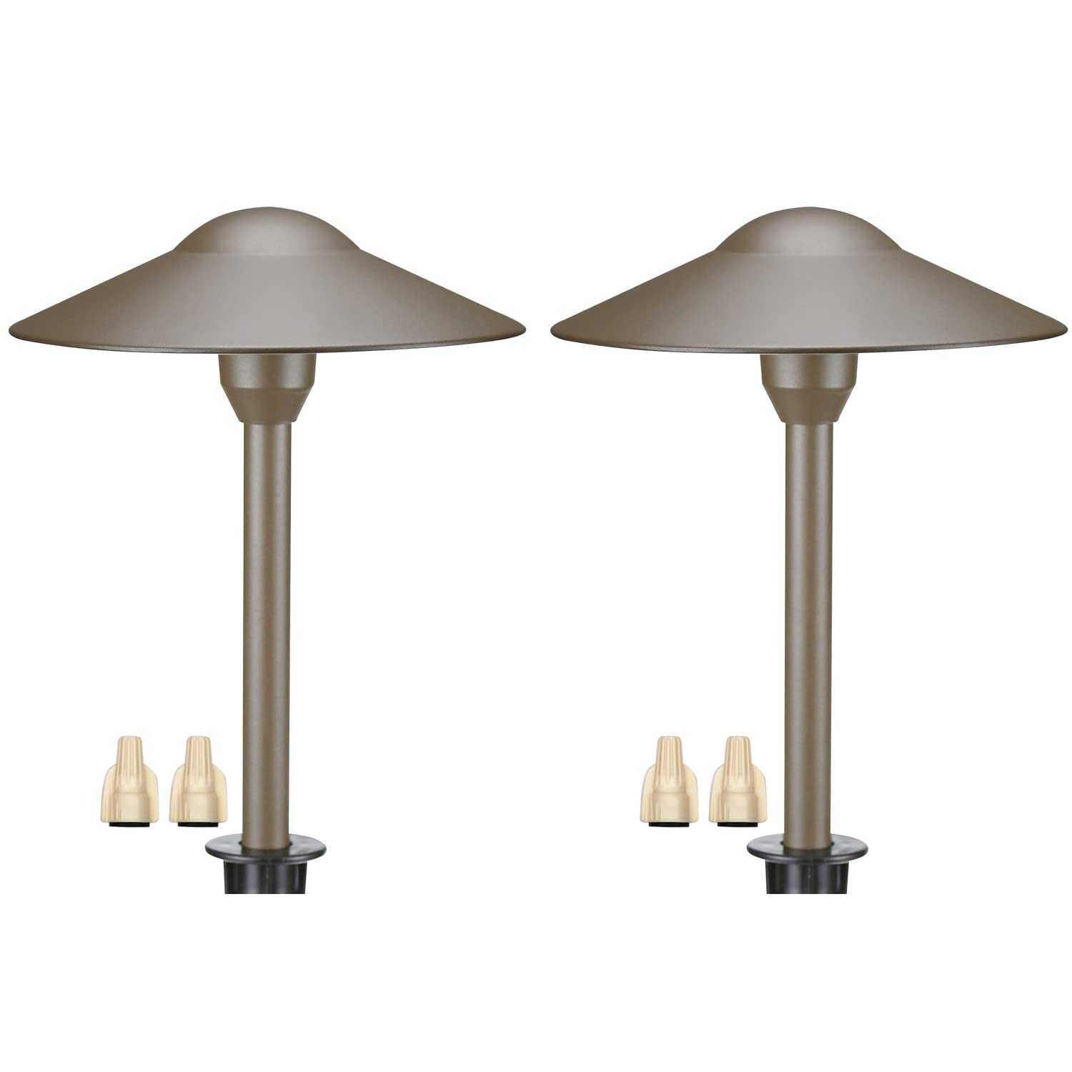 Lumina Lighting® 3W Landscape Lights, Bronze, Waterproof, G4 LED Bulb, 12V, 2-Pack