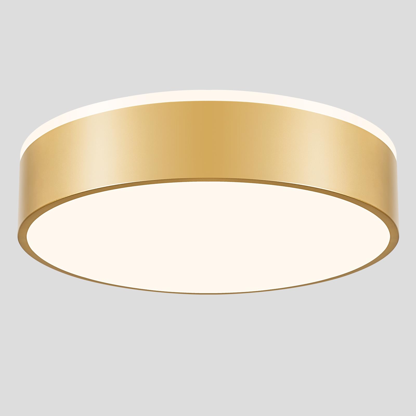 Goomavi Gold Flush Mount Ceiling Lights, Modern Dimmable 5CCT Close to Lighting Fixture, 2700K-6000K LED Round Ceiling Lamp for 